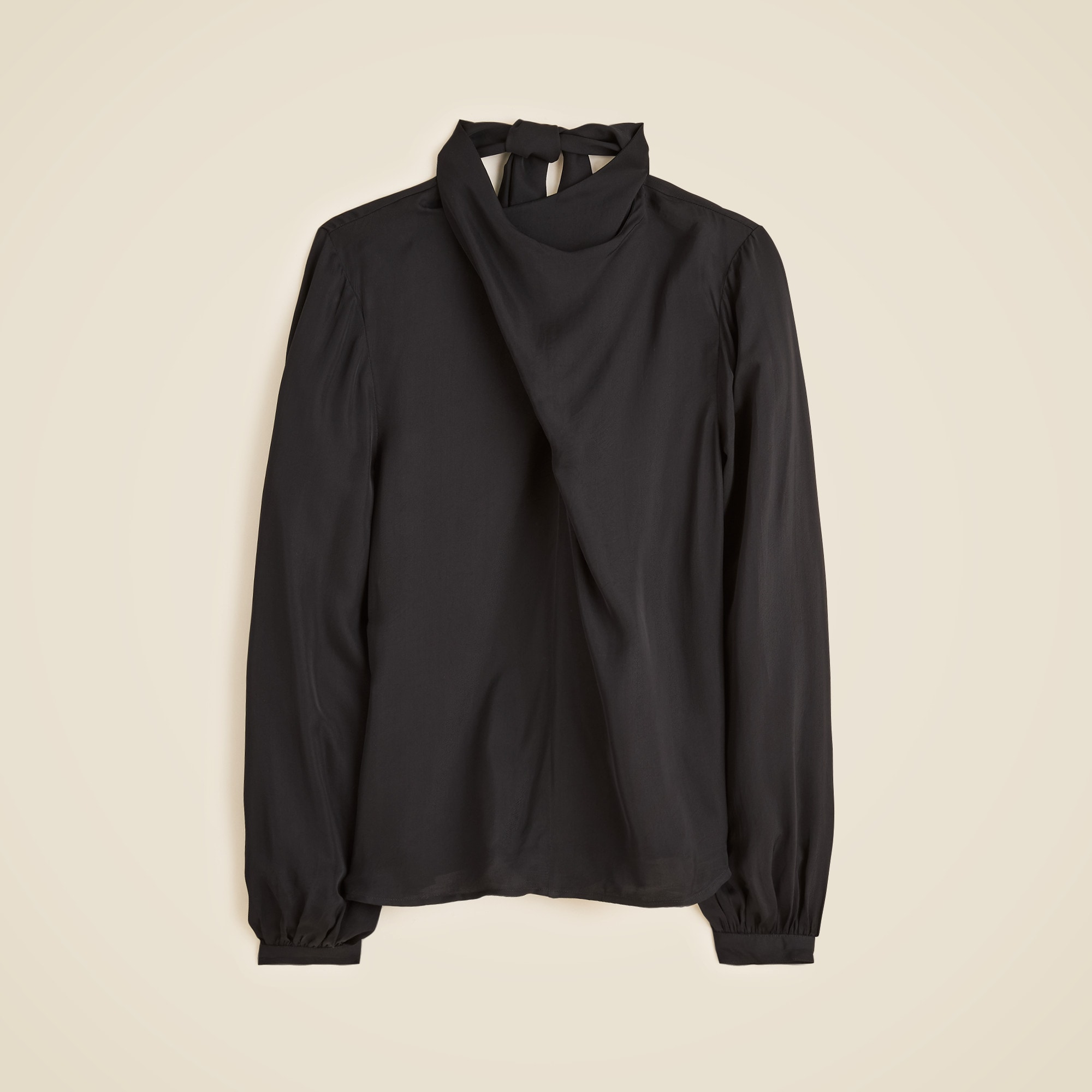 Drapey tie-neck shirt