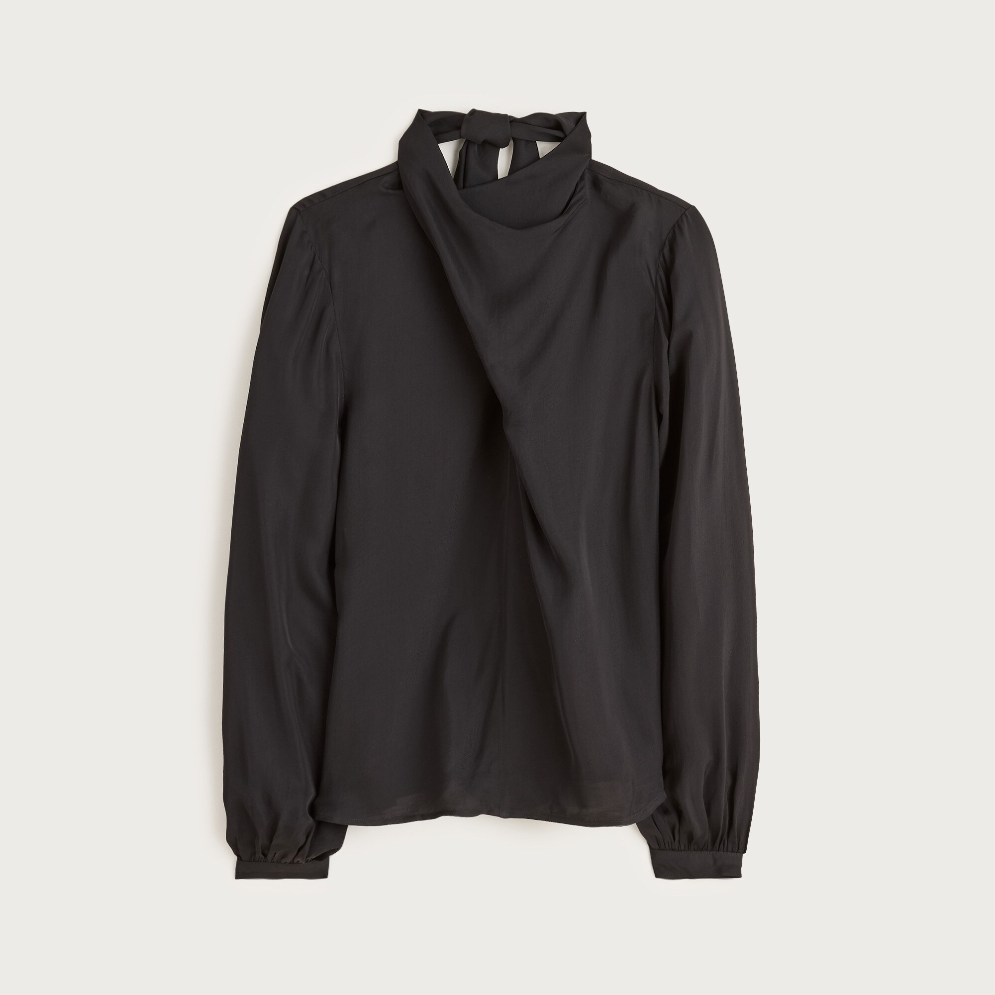 Scarf-neck shirt