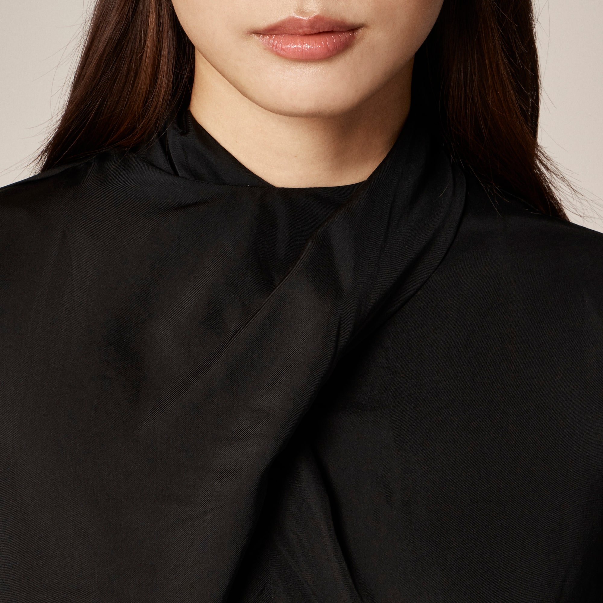 Drapey tie-neck shirt