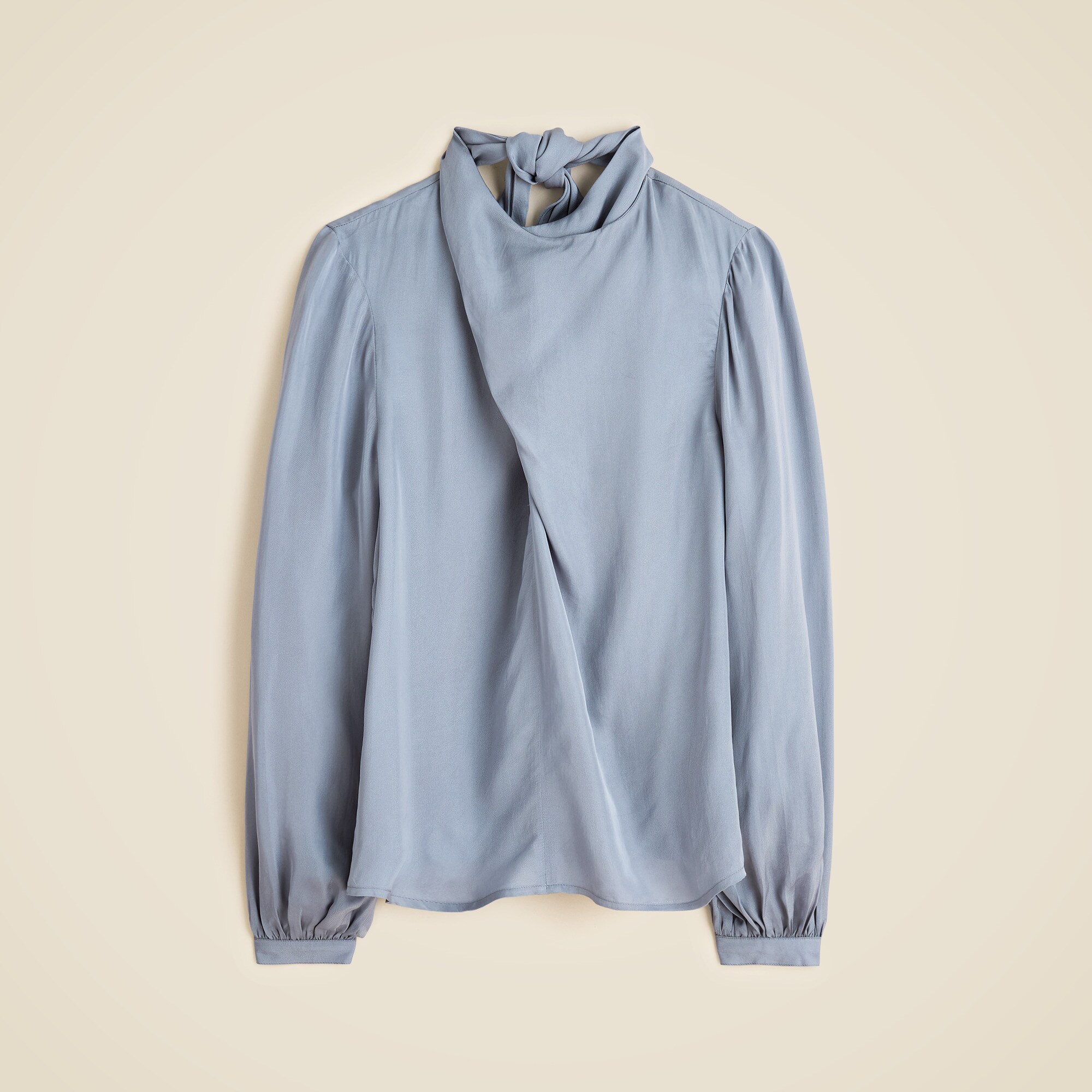 Scarf-neck shirt