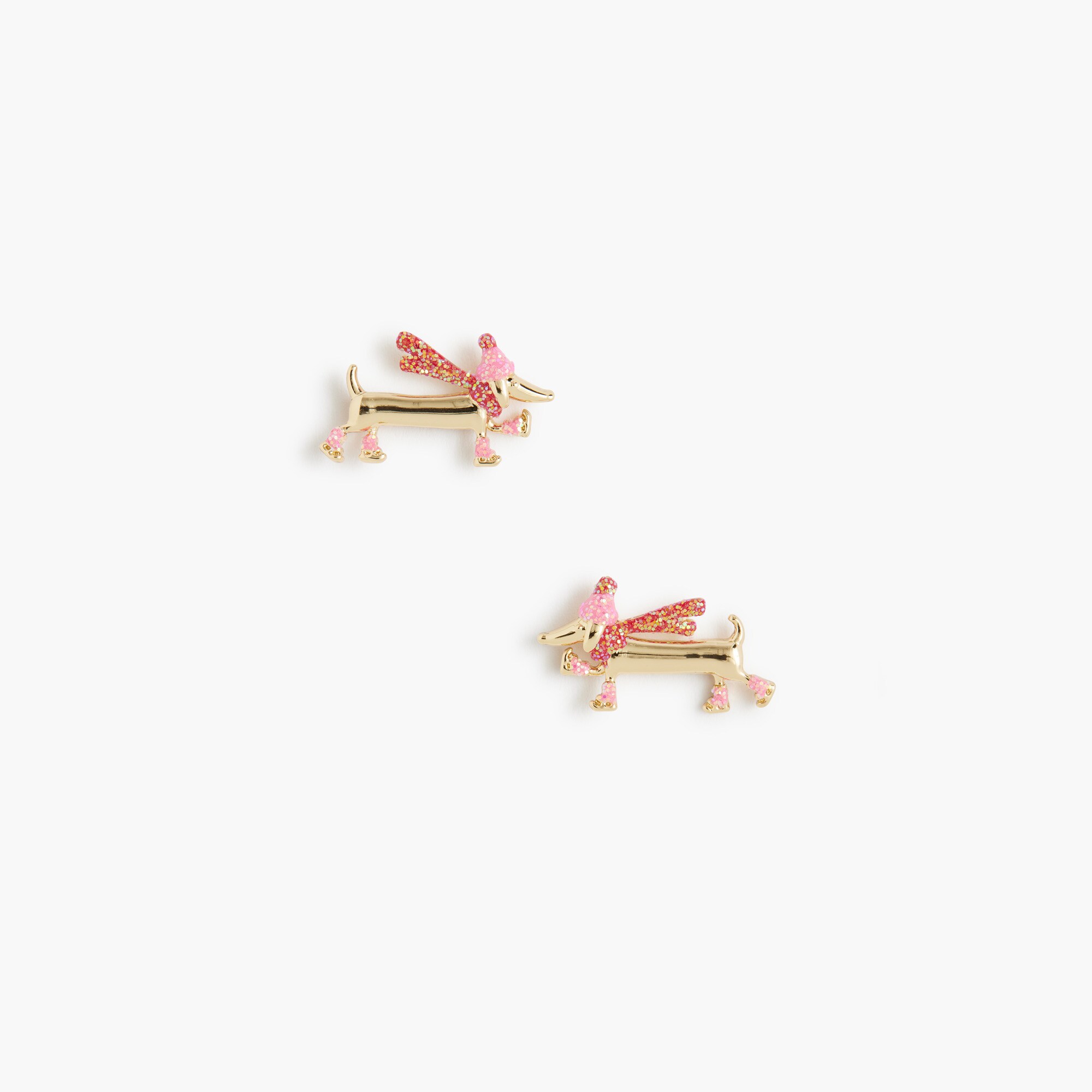 Winter dog stud earrings