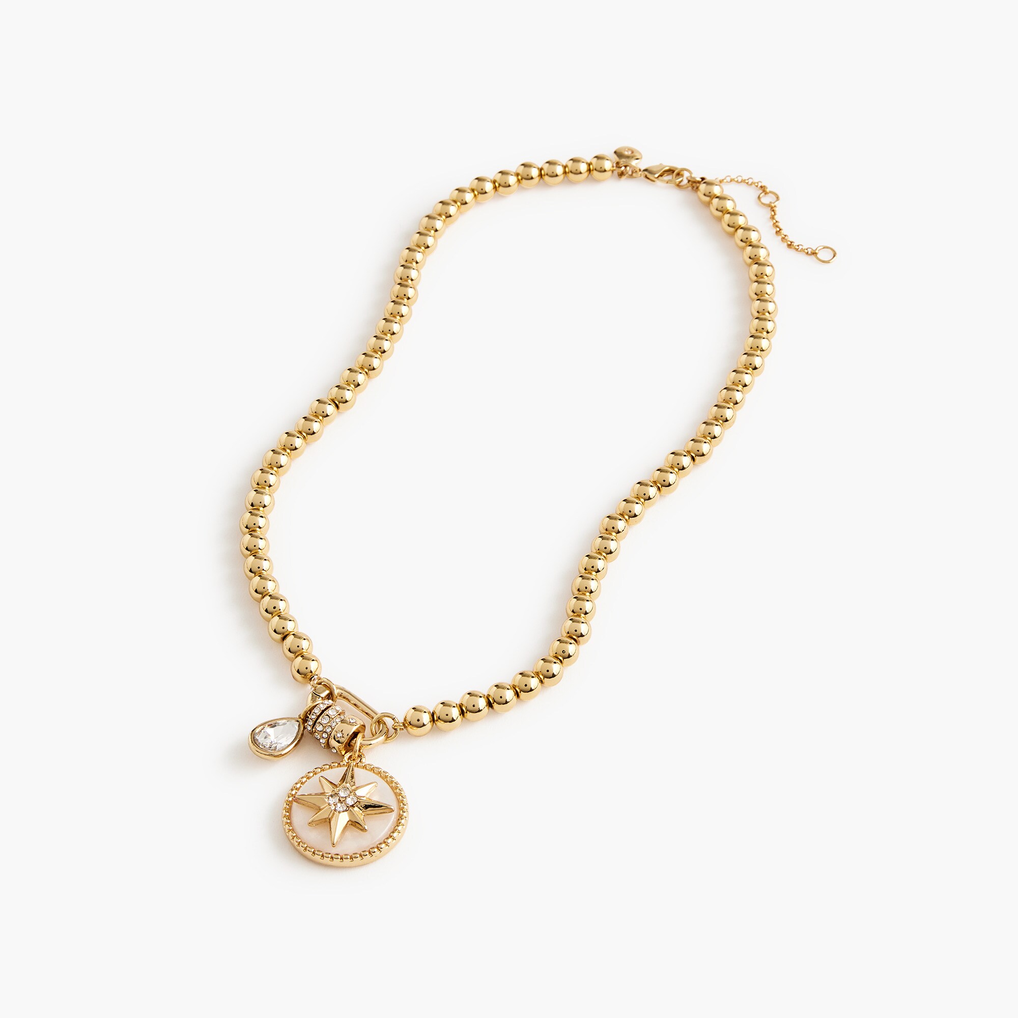 star charm beaded necklace for women