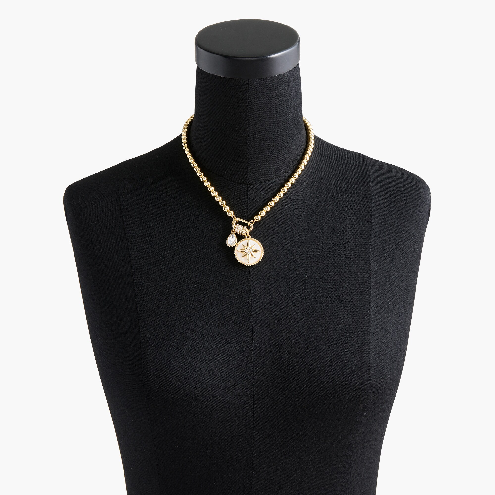 Star charm beaded necklace