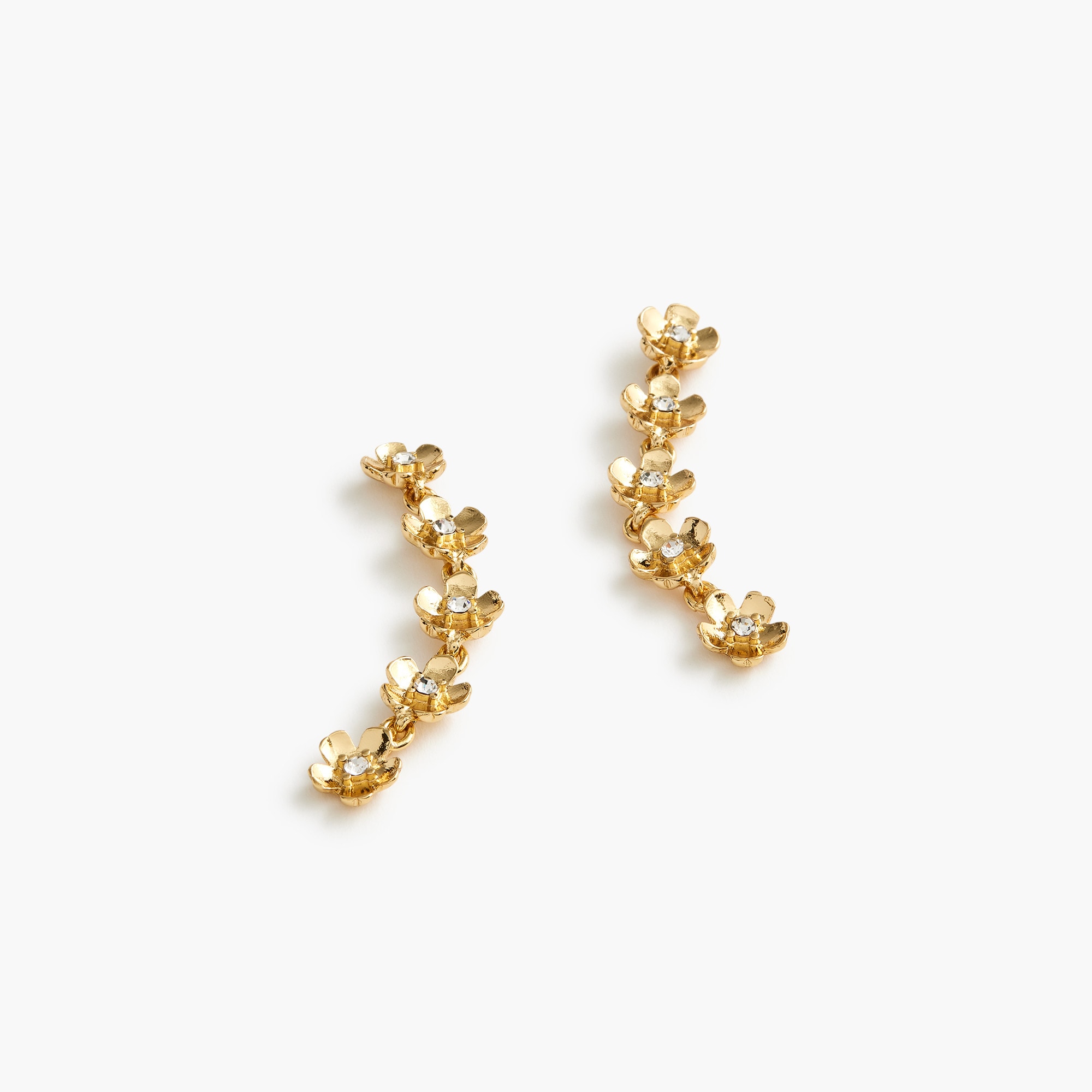 womens Floral drop earrings