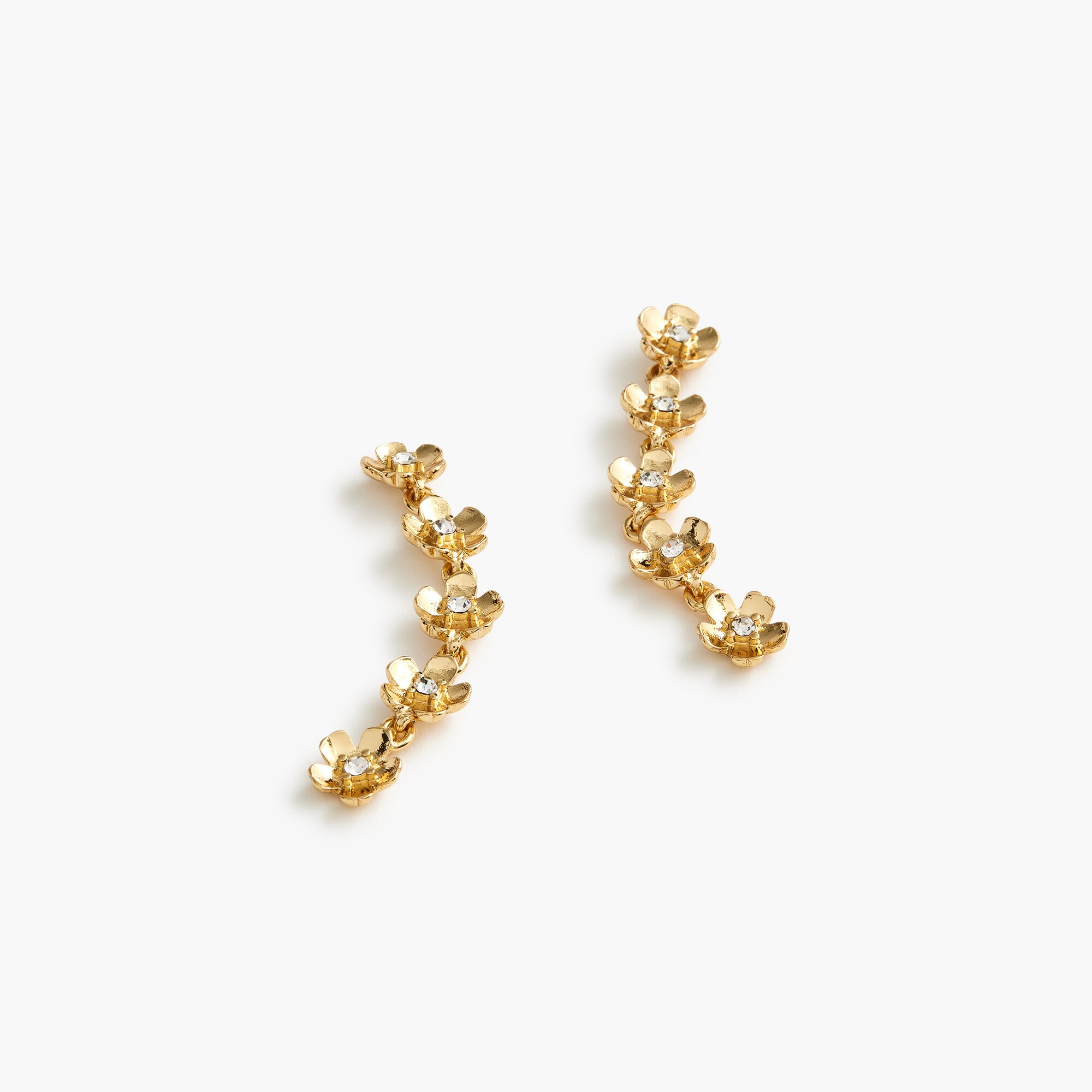 Floral drop earrings