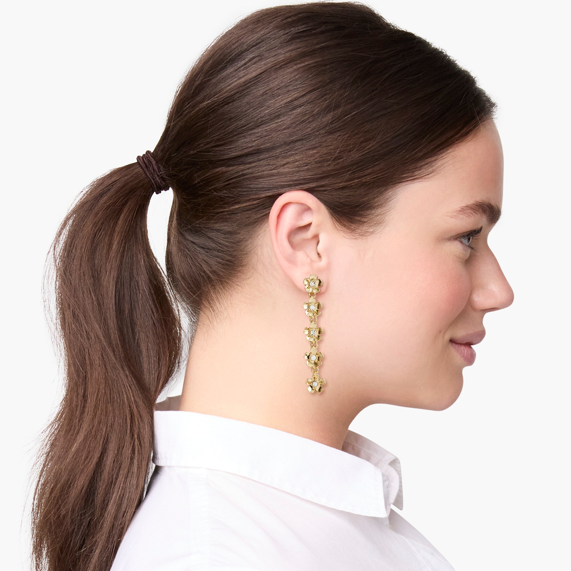 Floral drop earrings
