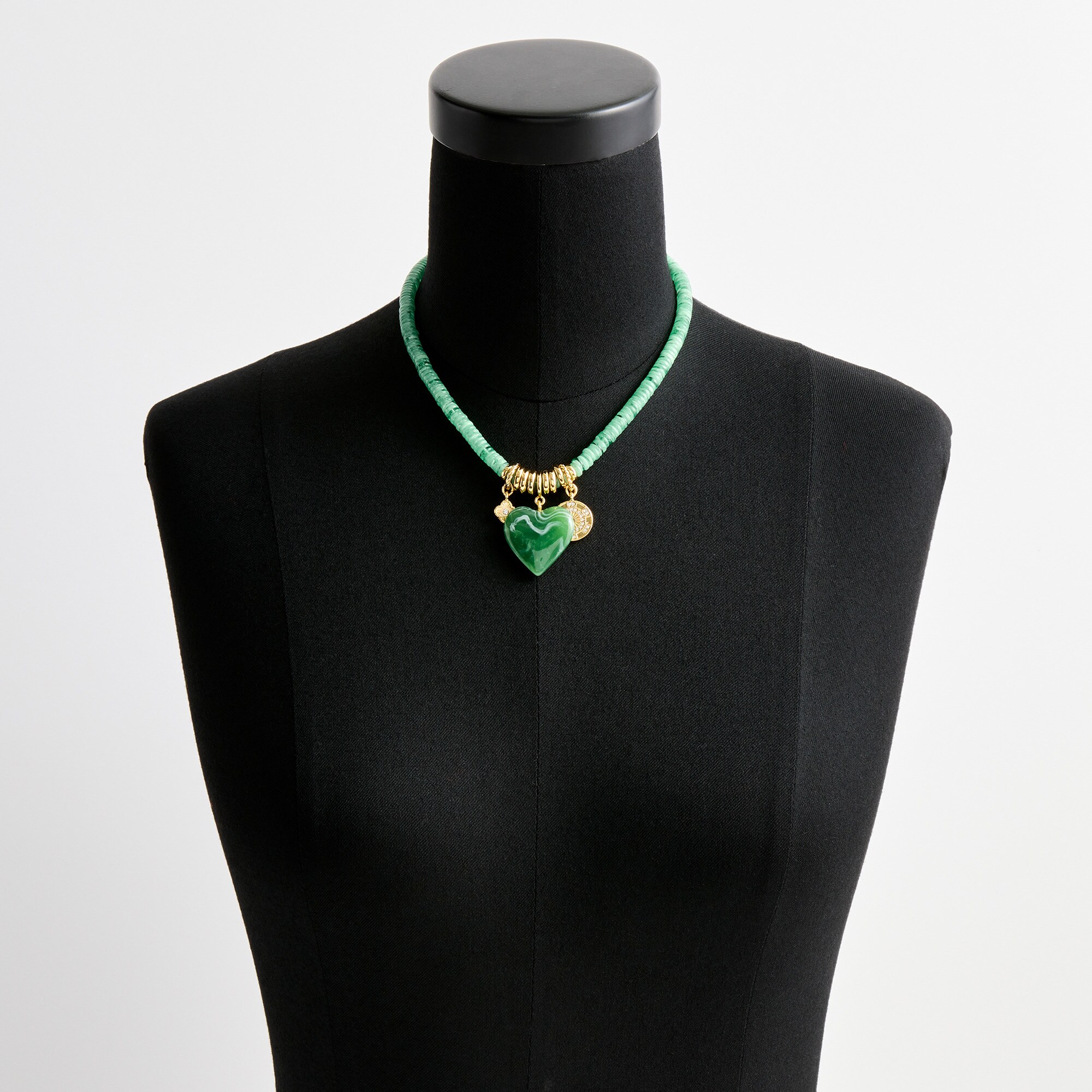 Beaded charm necklace