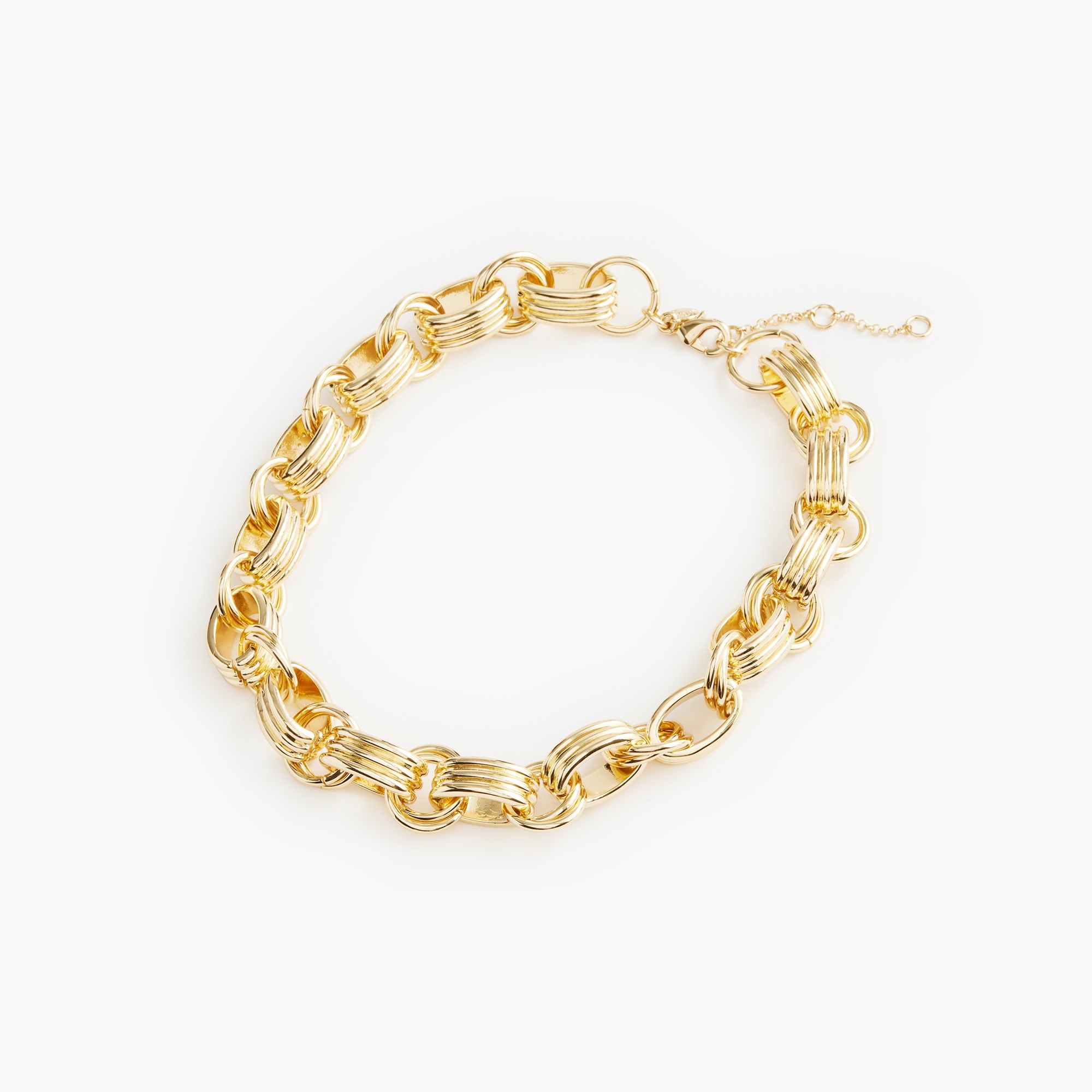 womens Textured links necklace