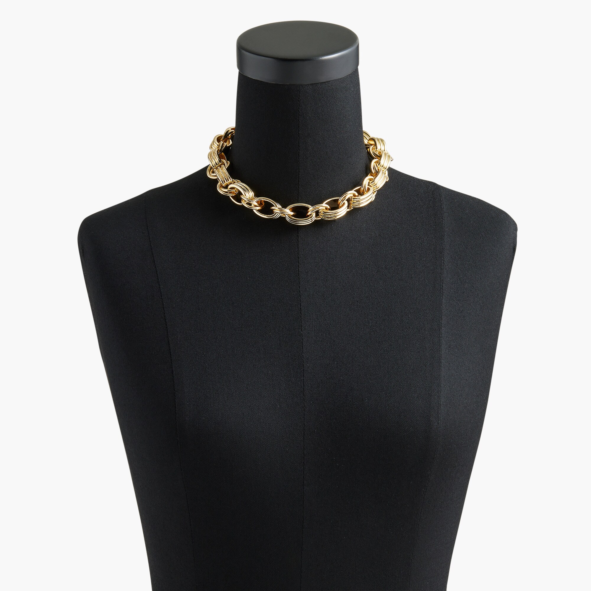 Textured links necklace