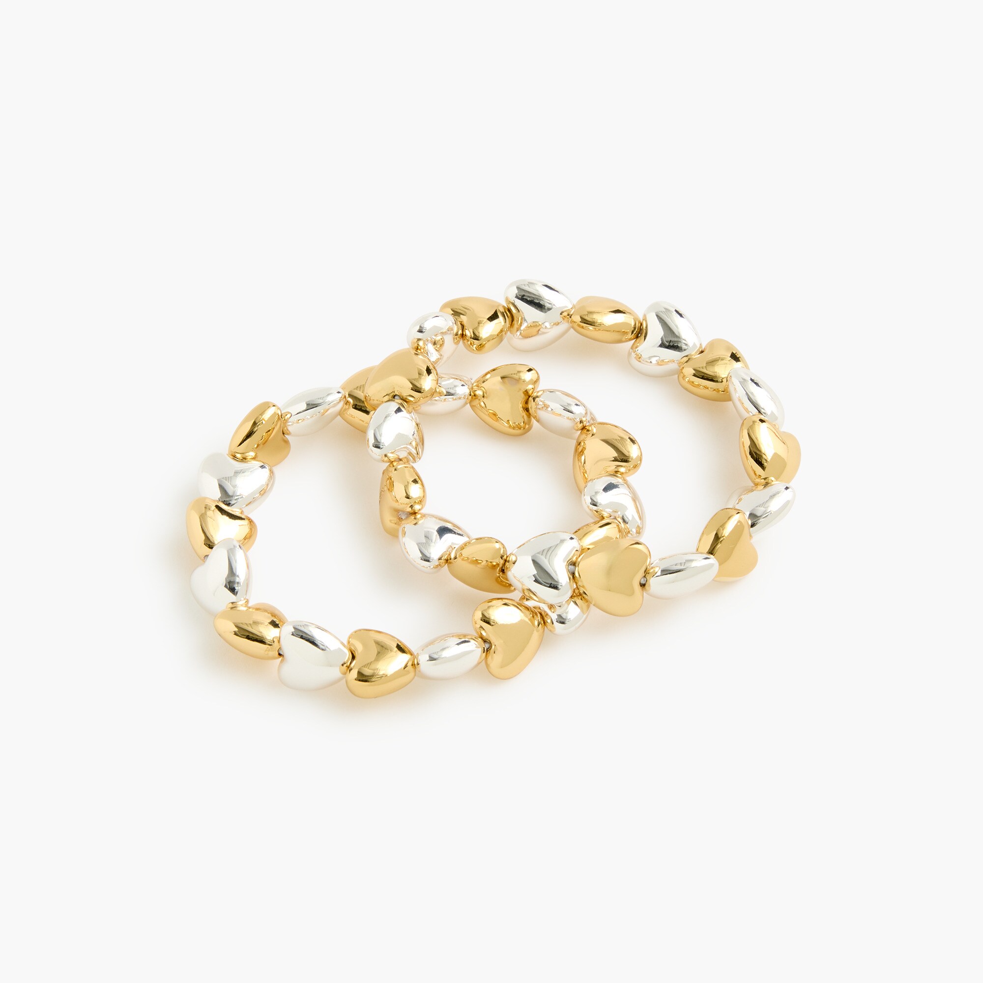 womens Mixed-metal hearts bracelet