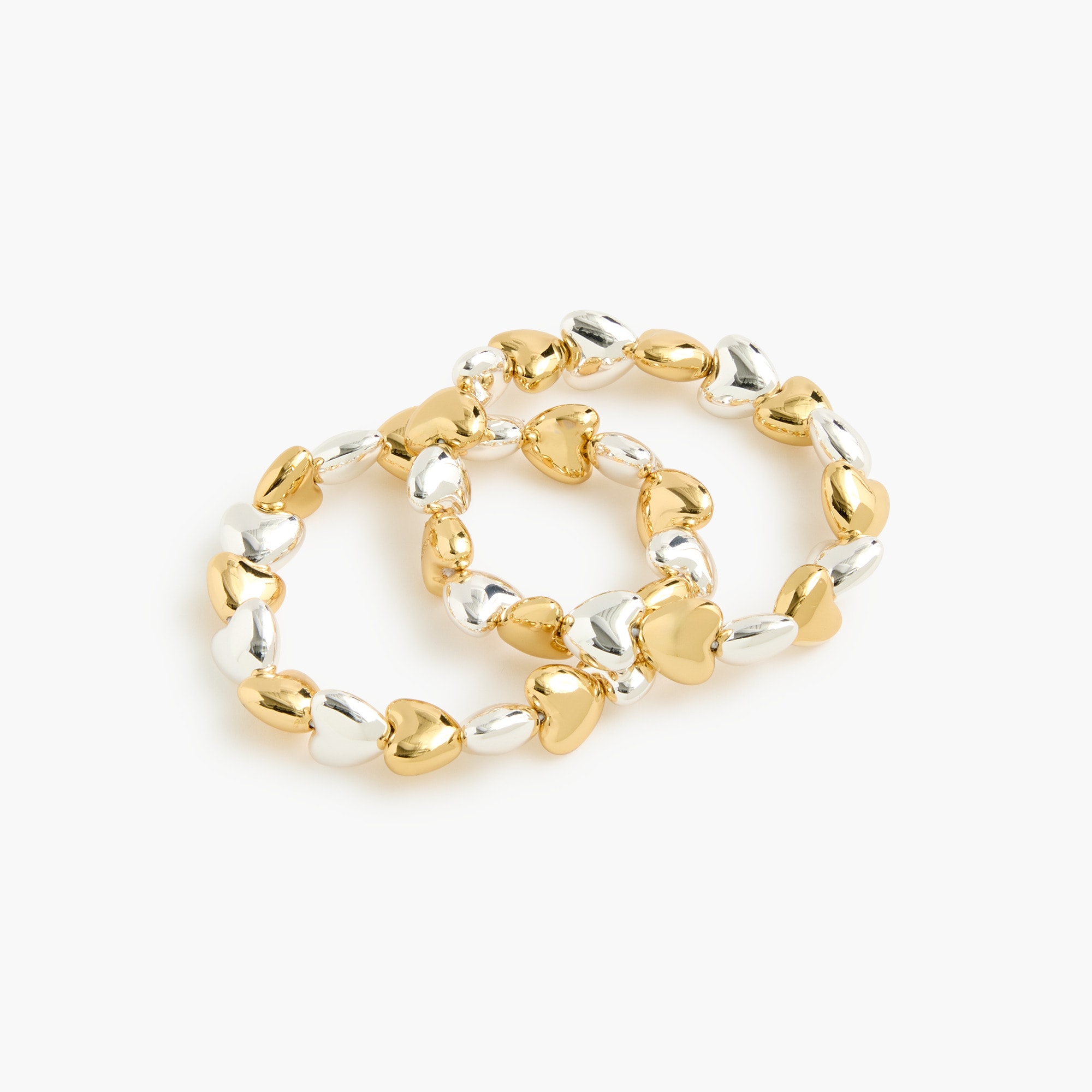 mixed-metal hearts bracelet for women