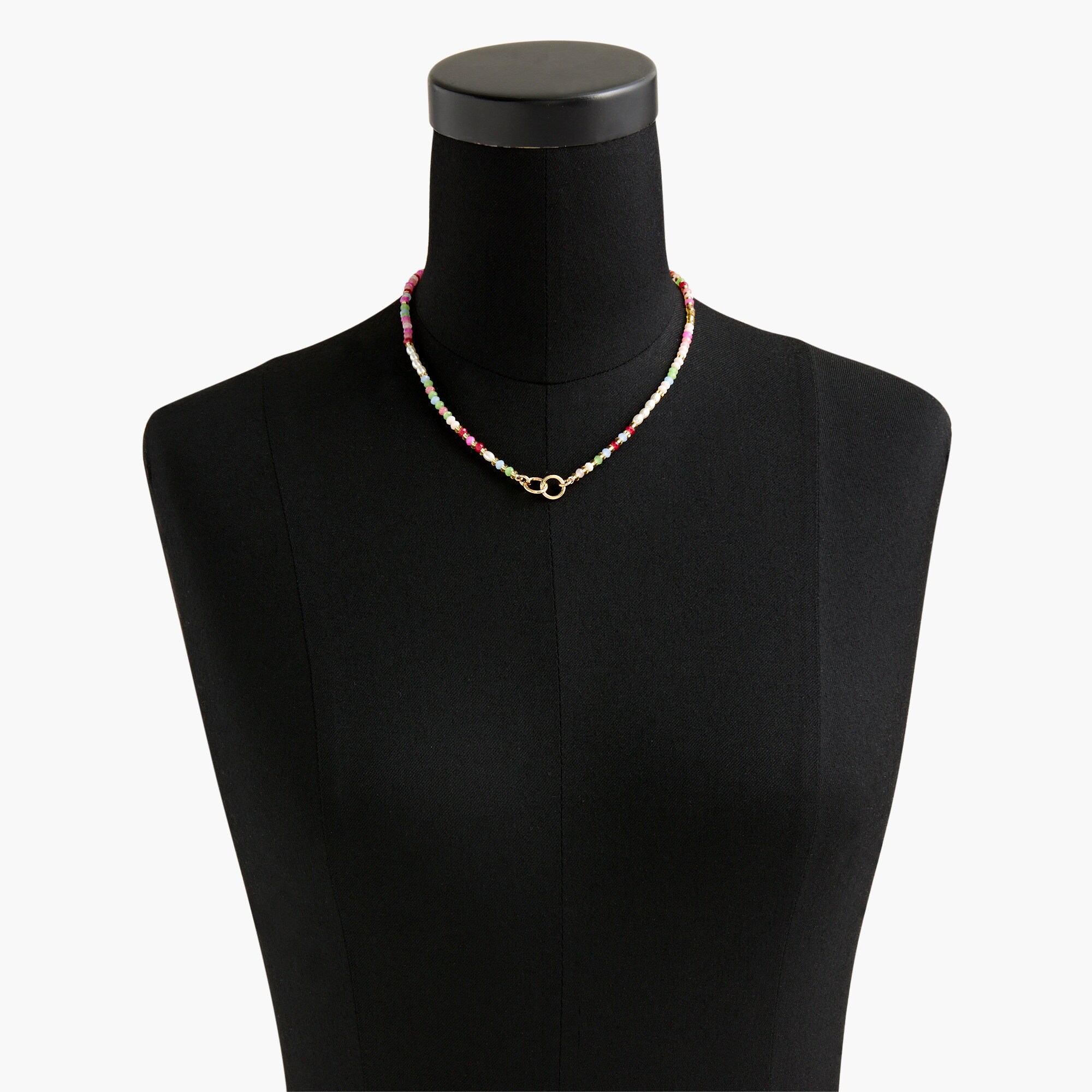 Tiny multicolored beaded necklace
