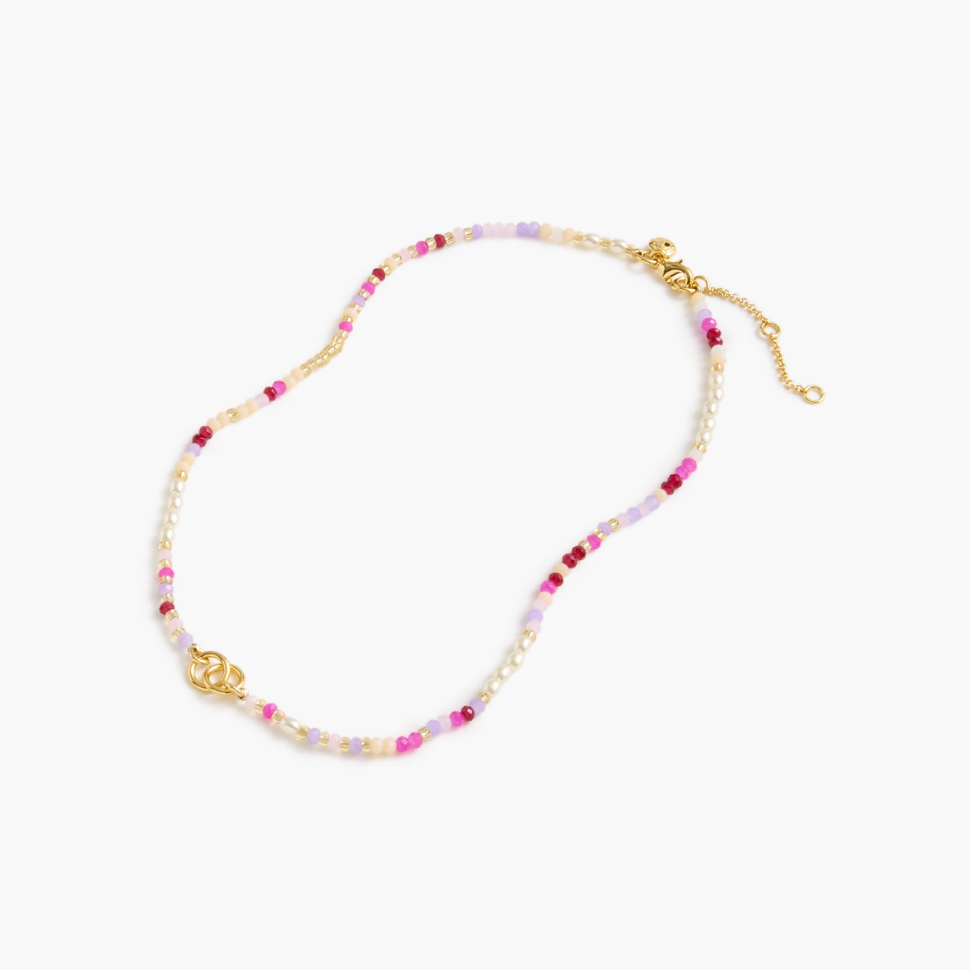 Tiny multicolored beaded necklace