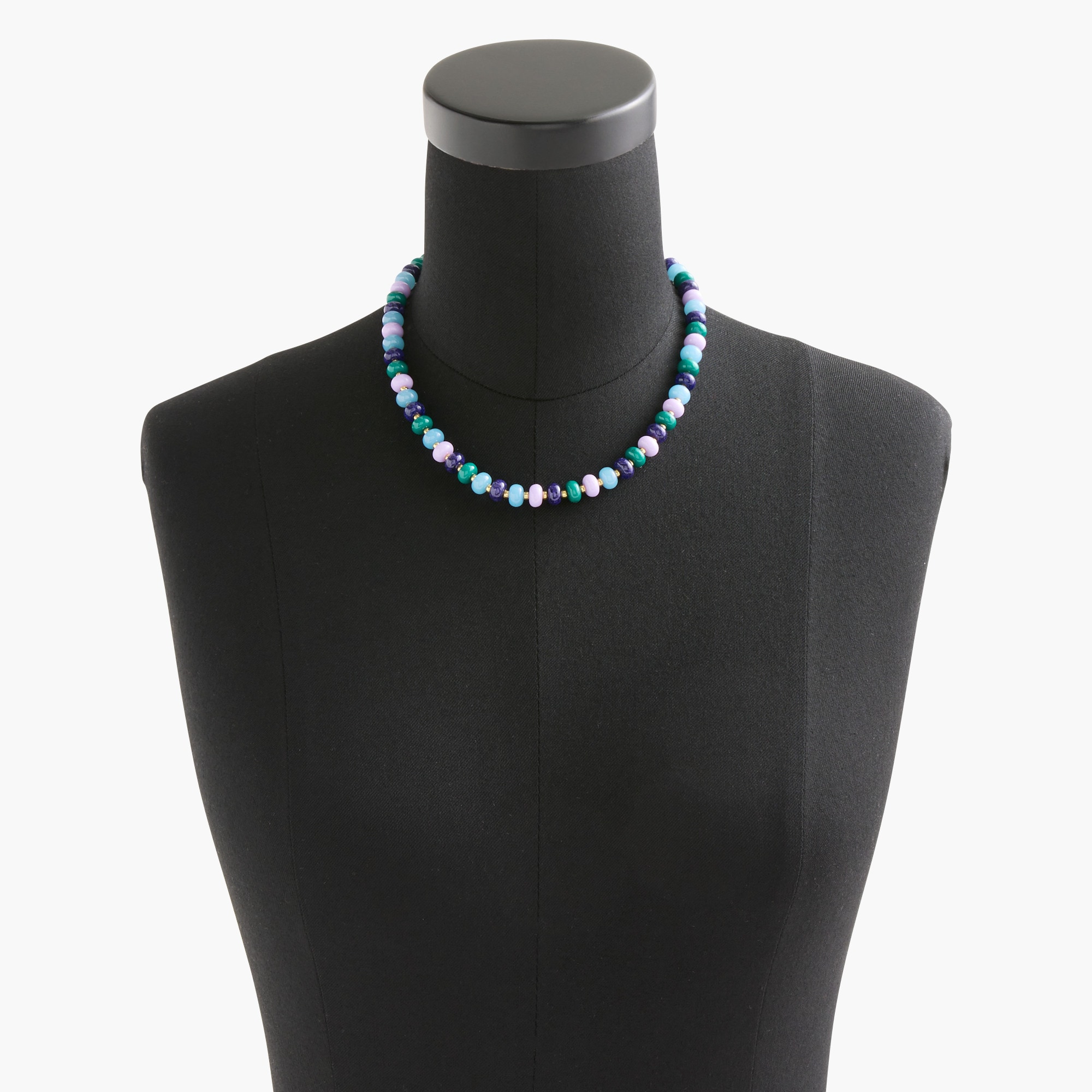 Oval beaded necklace