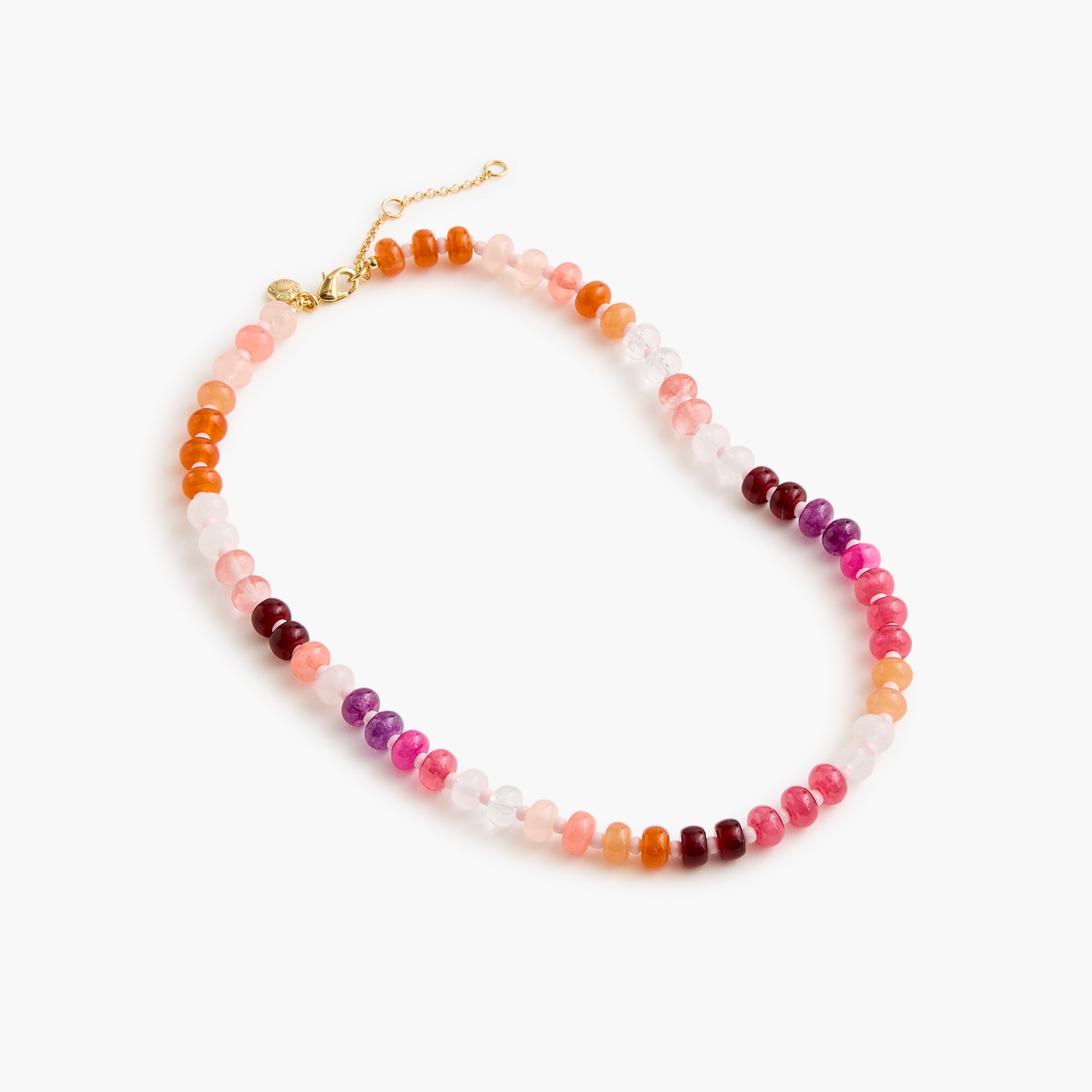 oval beaded necklace for women