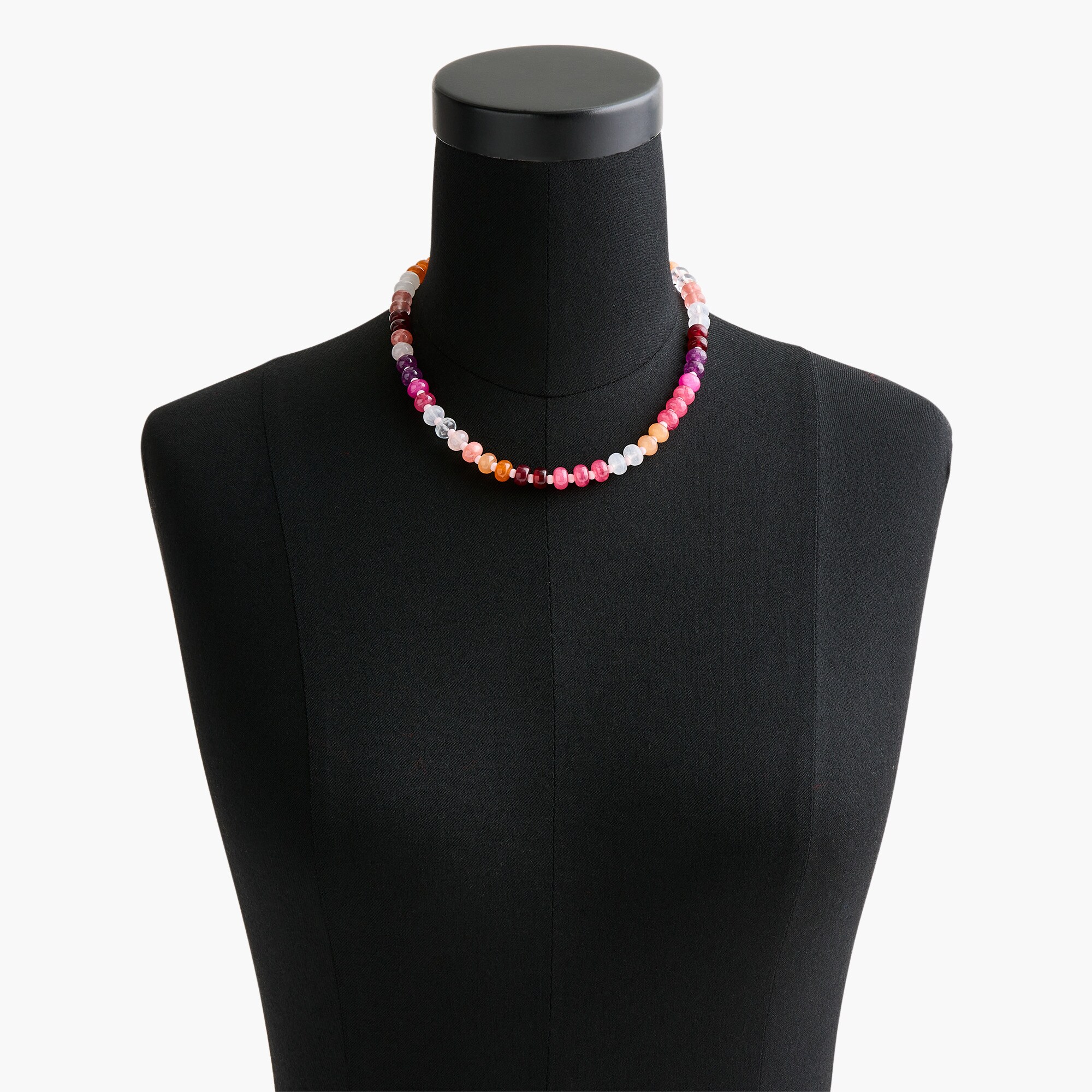 Oval beaded necklace