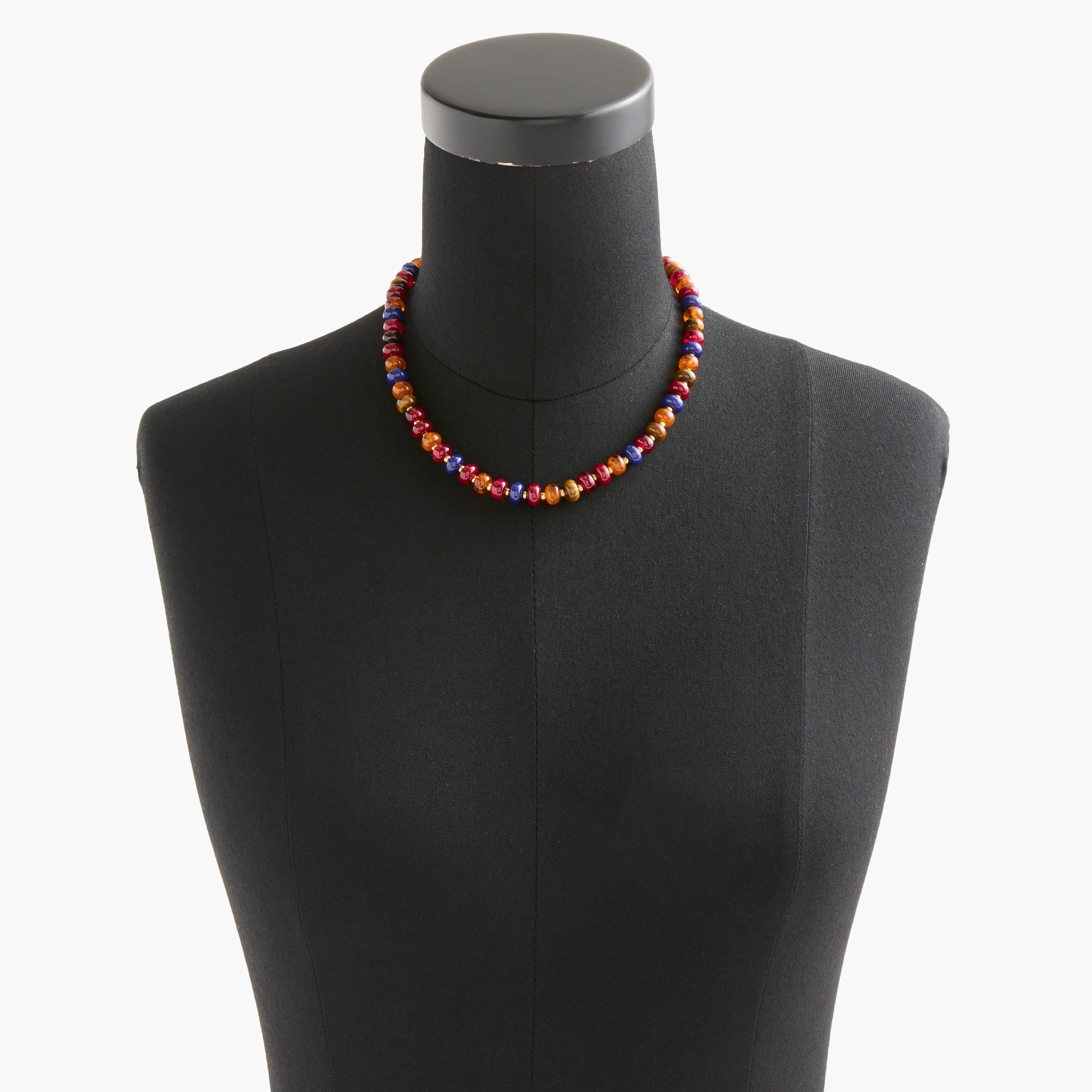 Oval beaded necklace