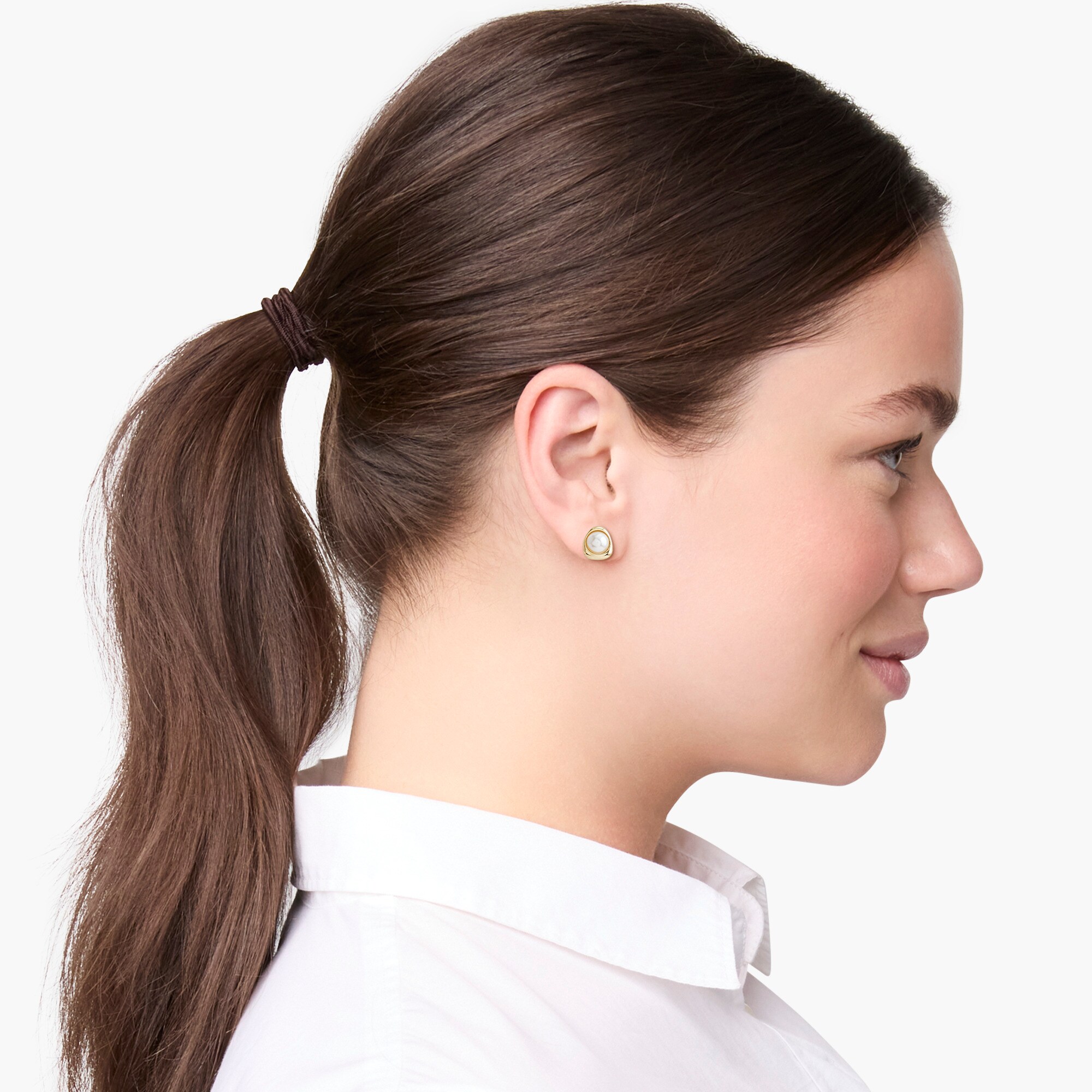 Pearl stud earrings