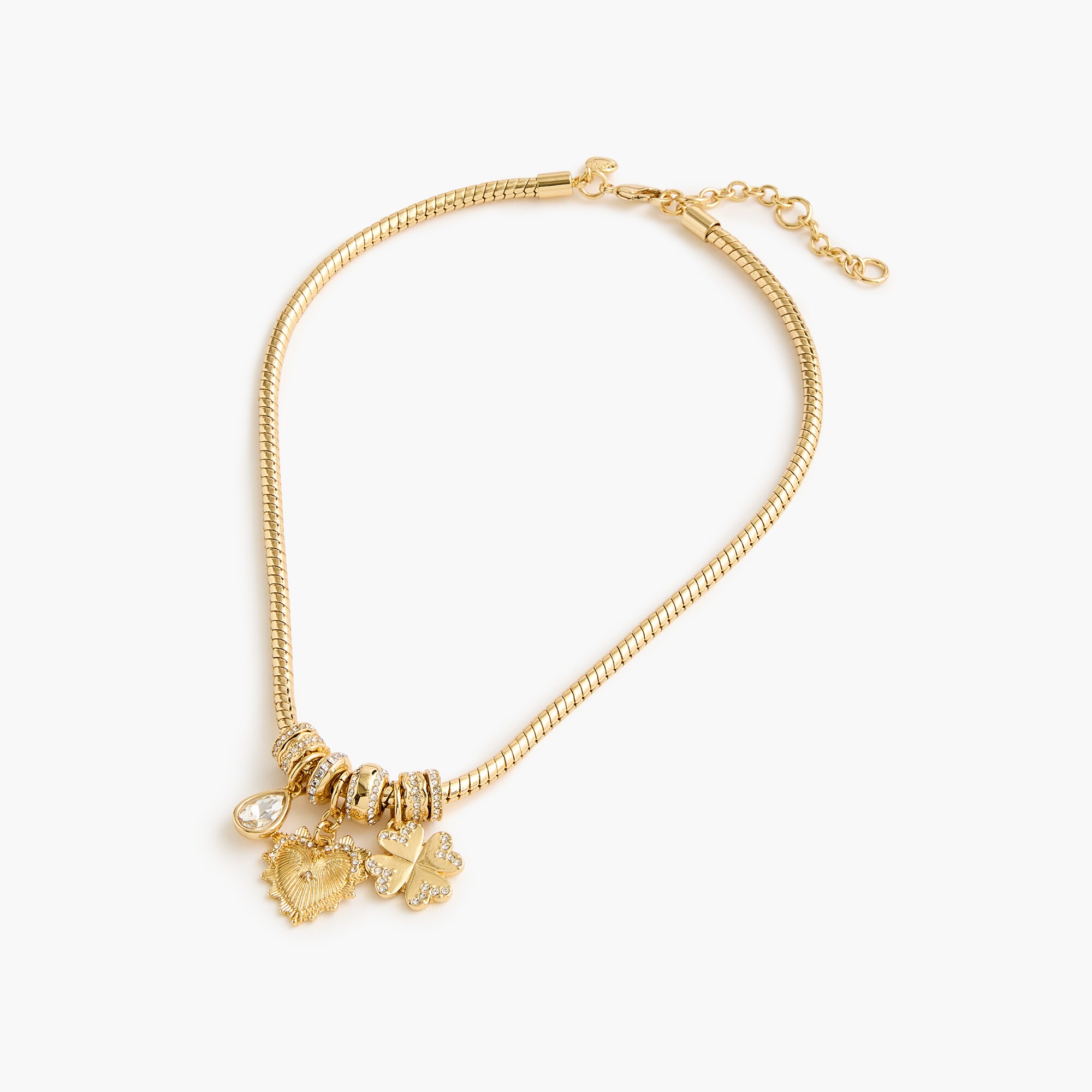 mixed charms necklace for women