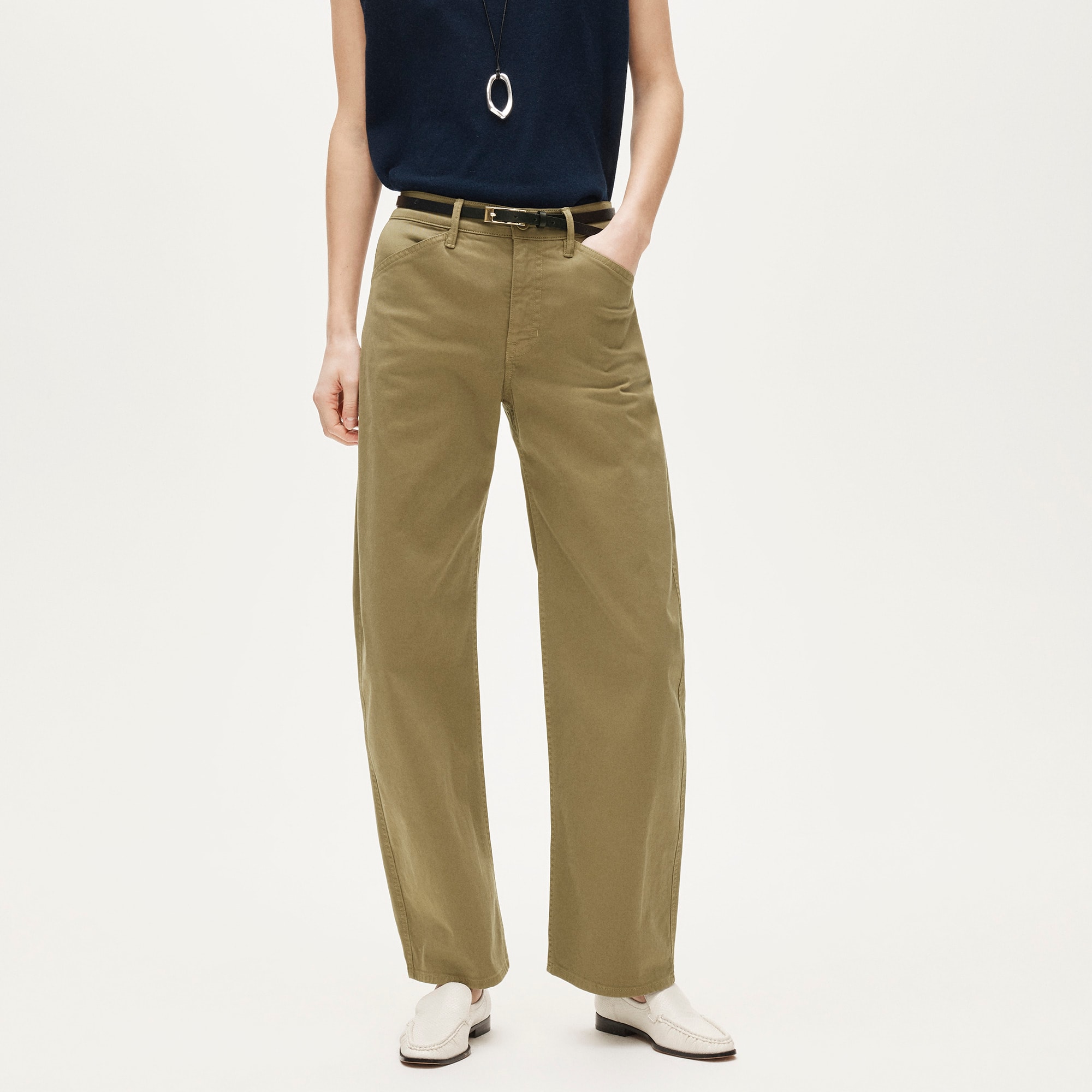 Zoe barrel pant in chino