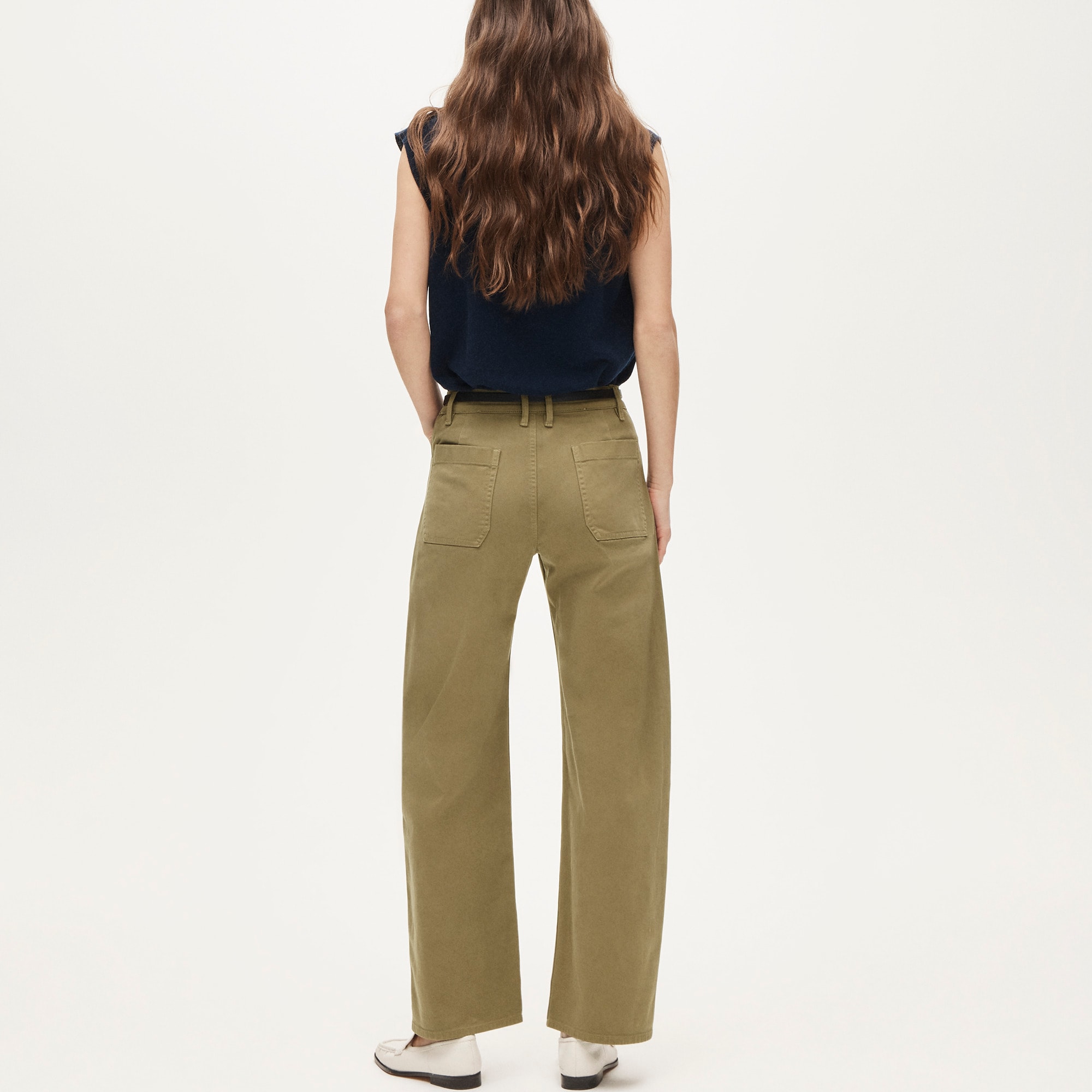 Zoe barrel pant in chino