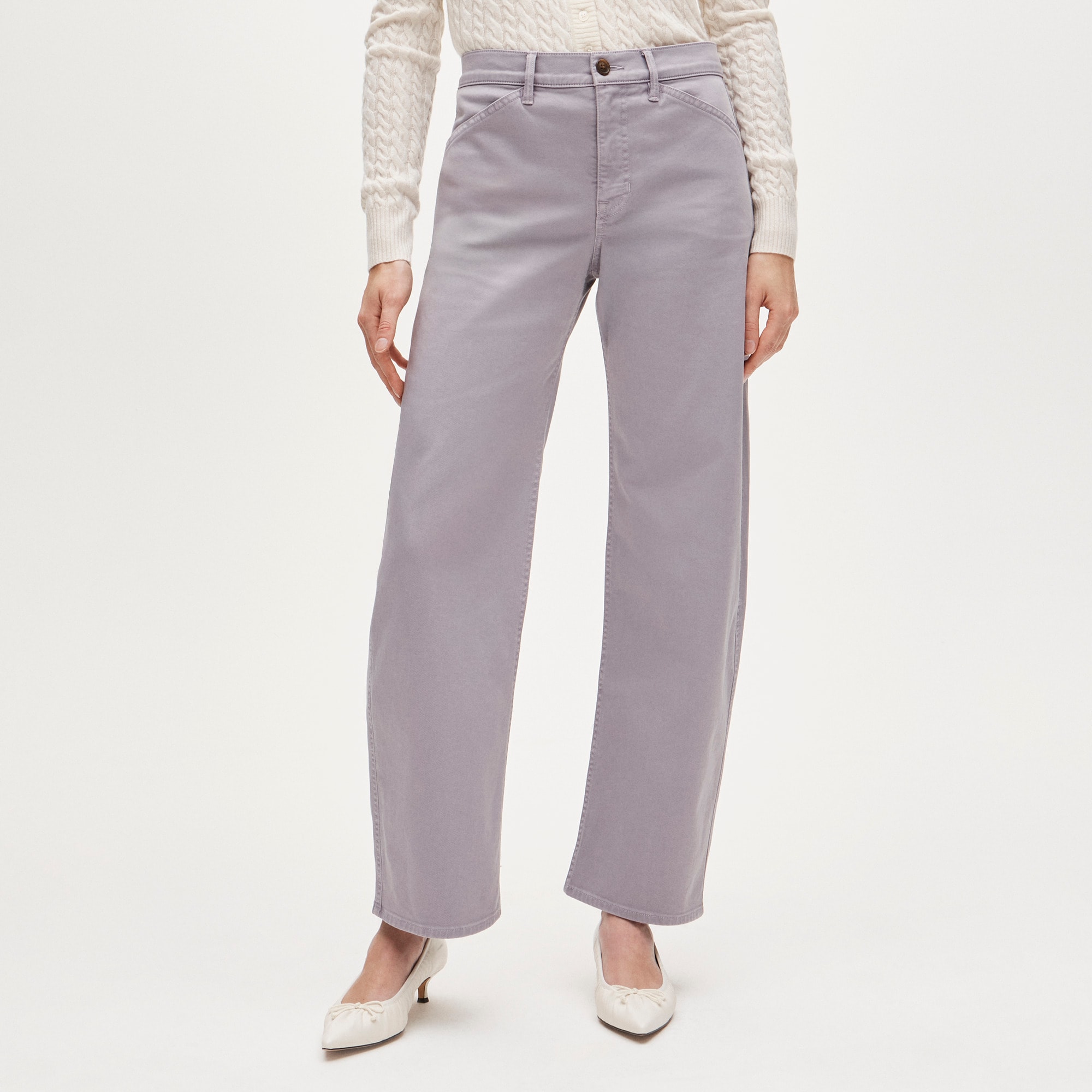 Zoe barrel pant in chino - image 3