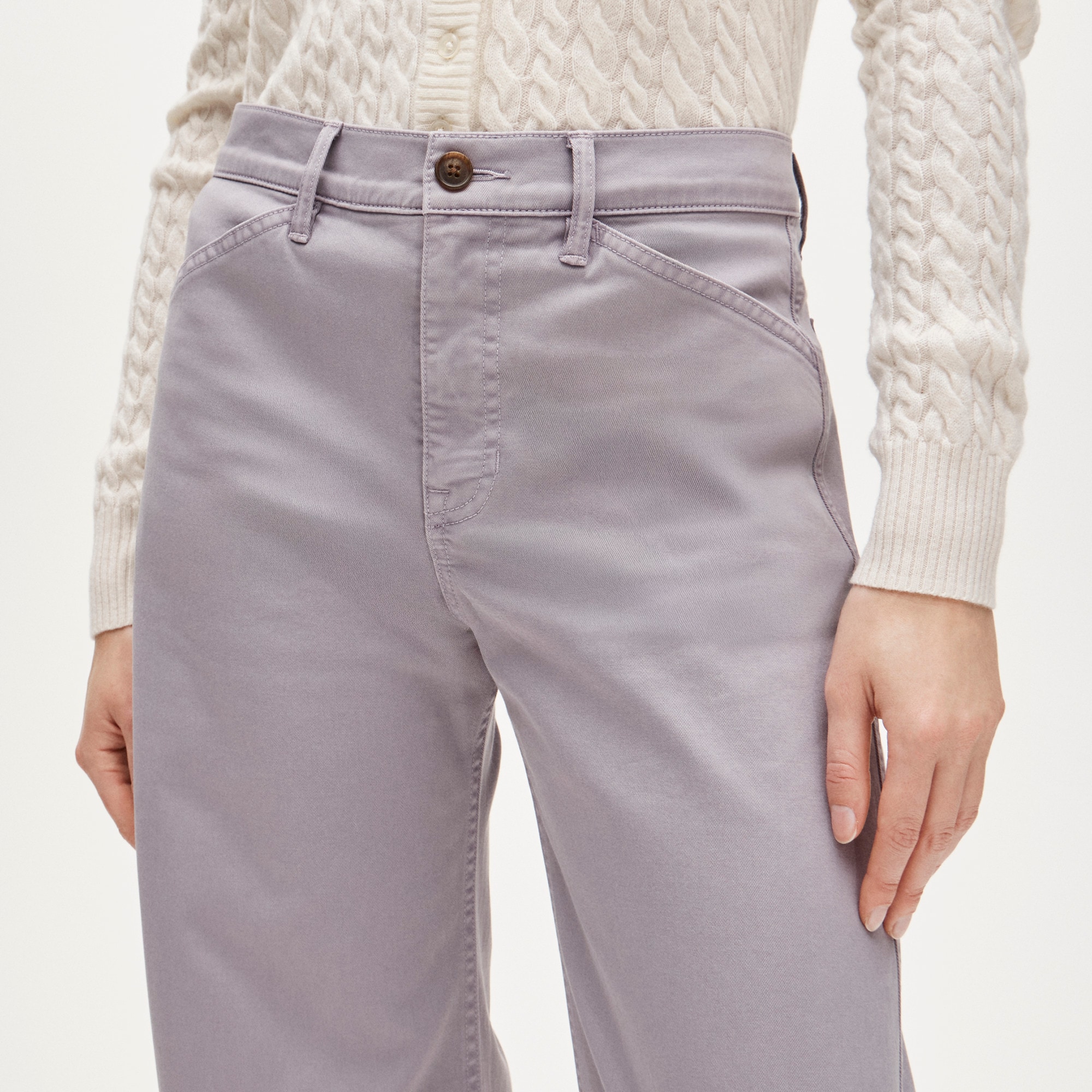 Zoe barrel pant in chino - image 4