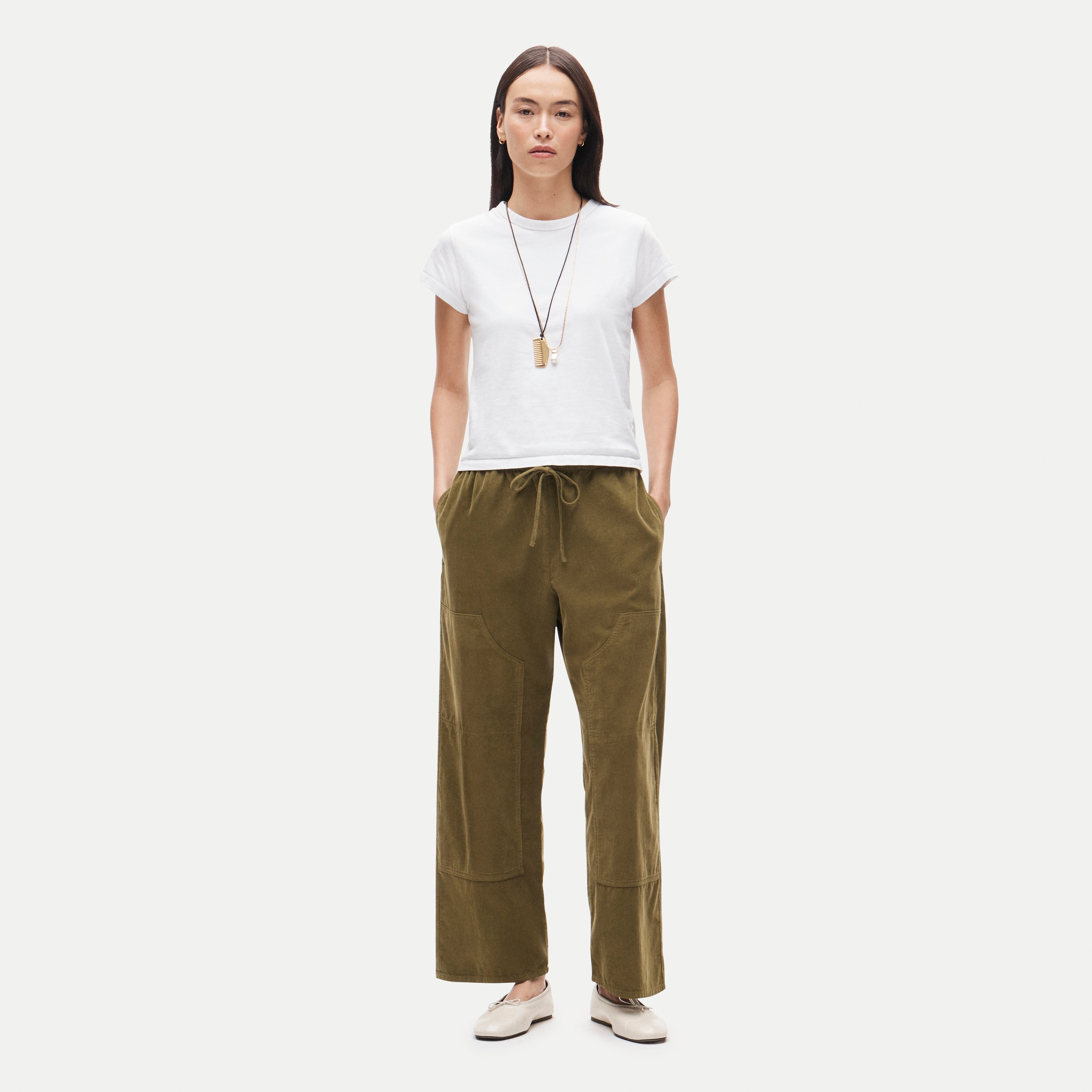 Luna pant in lightweight corduroy