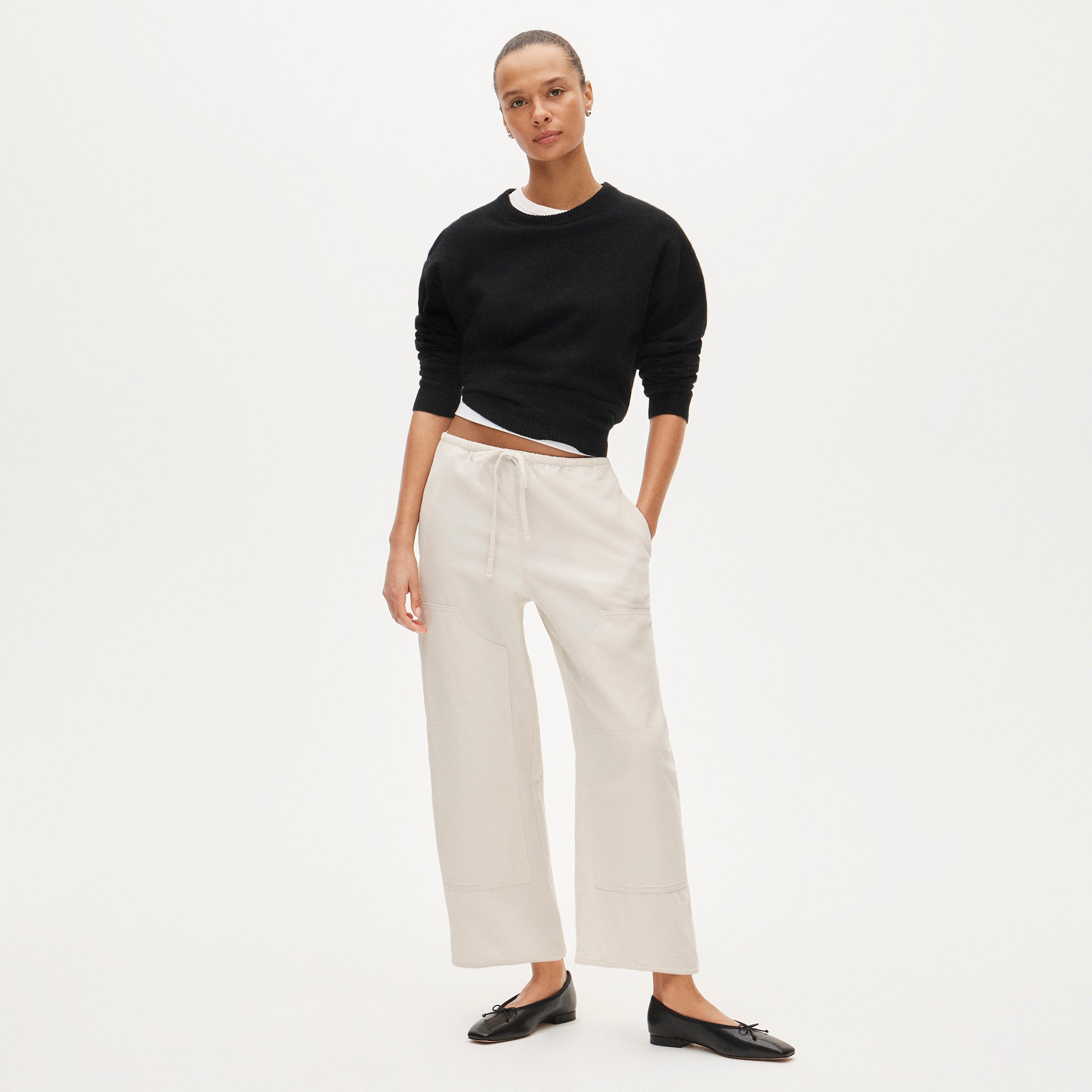 womens Relaxed pant in lightweight corduroy