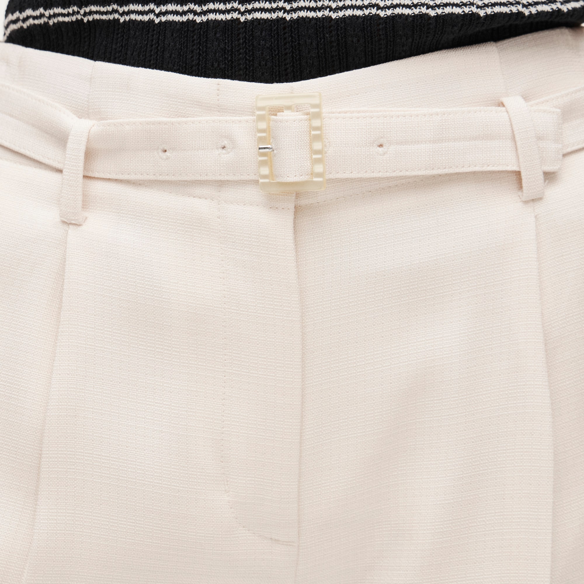 Wide-leg Belted Pant In Luster Canvas For Women | J.Crew