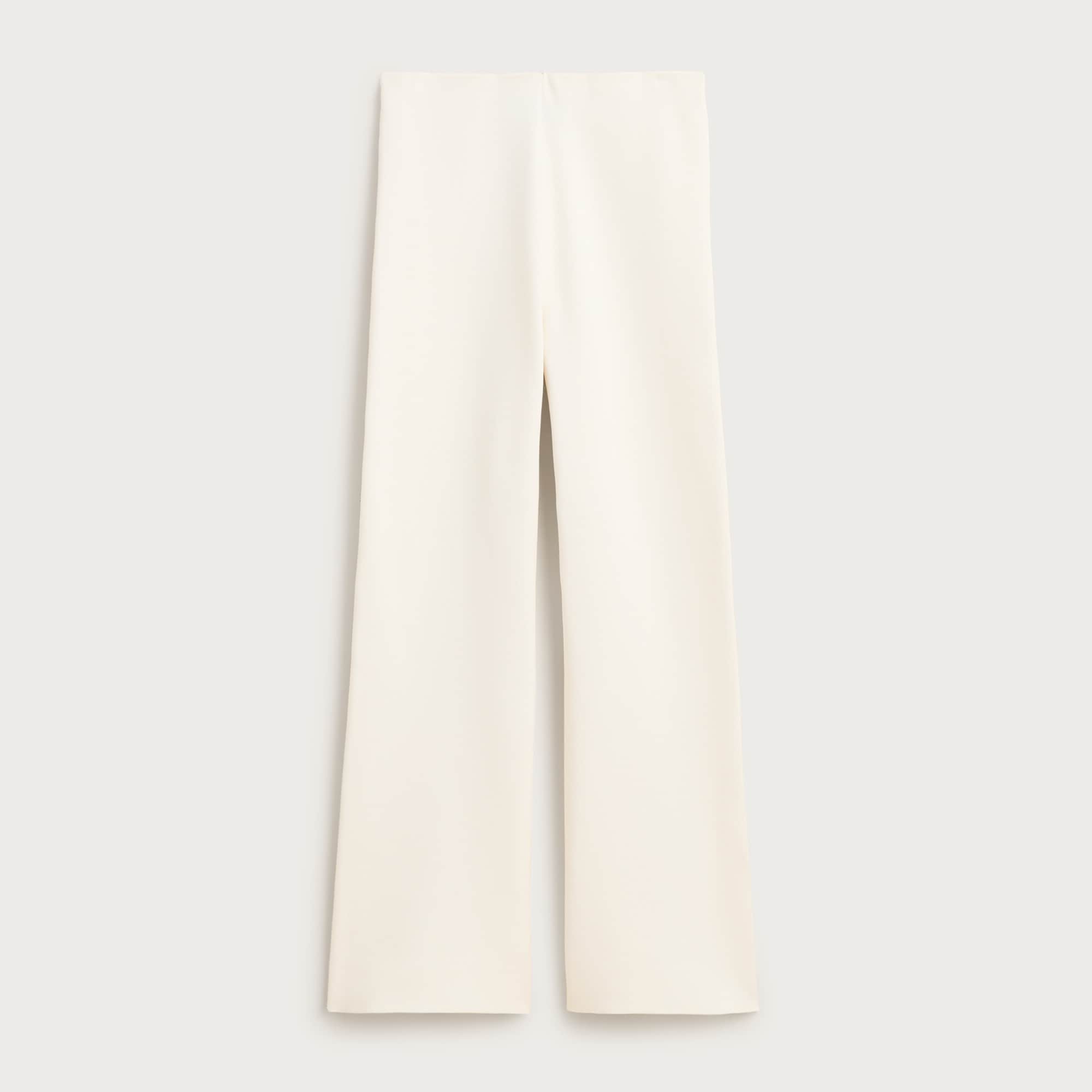 Slim-wide sweater pant