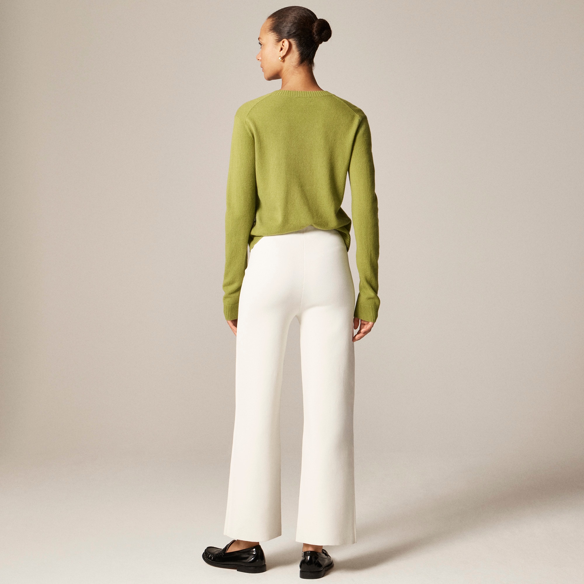 Slim-wide sweater pant