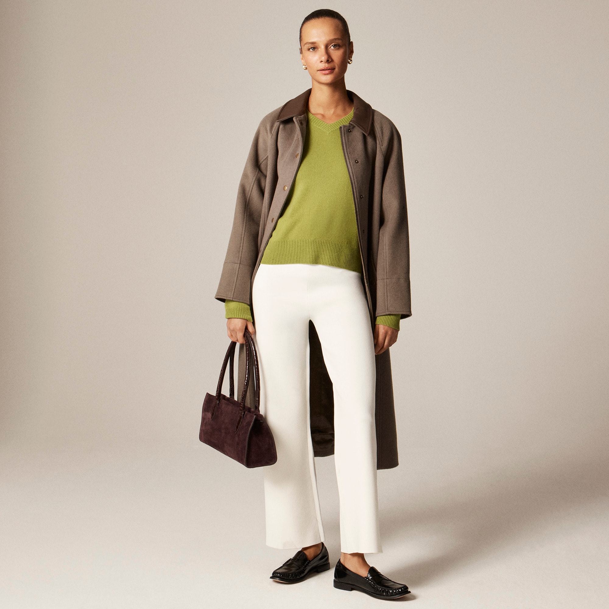  Slim-wide sweater pant