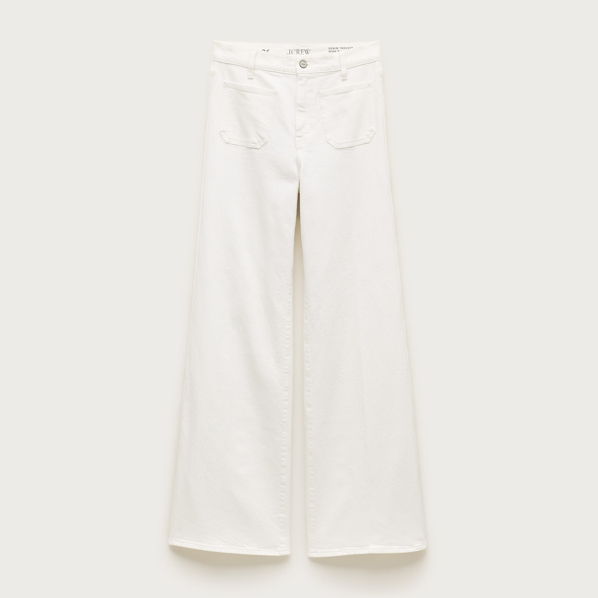 Patch-pocket denim trouser