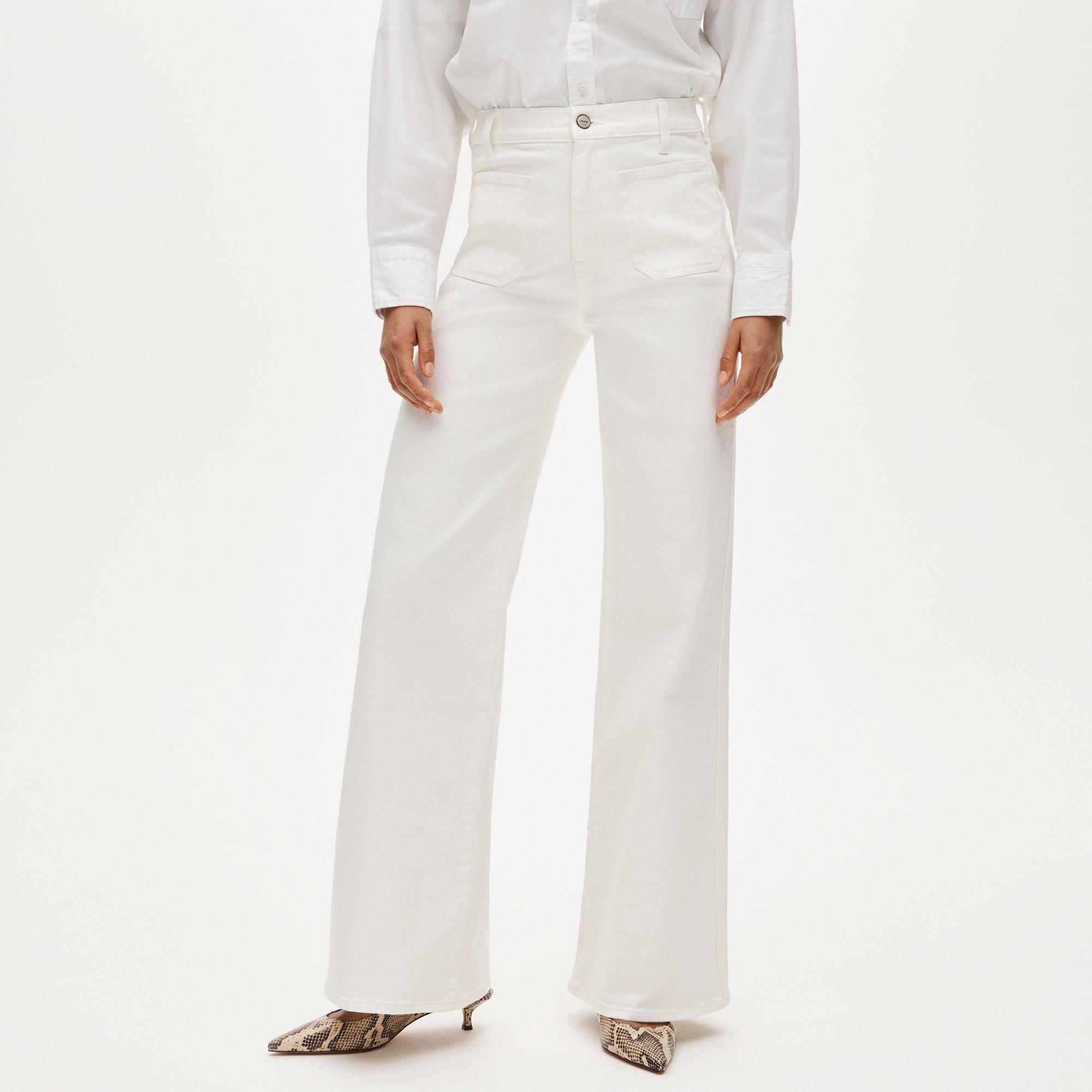 Patch-pocket denim trouser