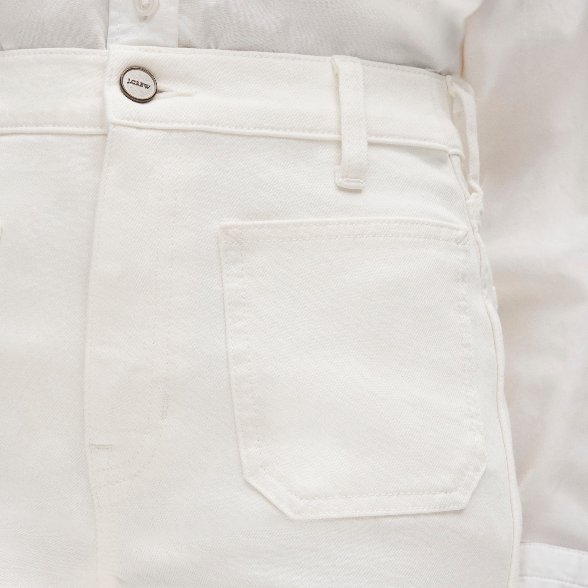 Patch-pocket denim trouser