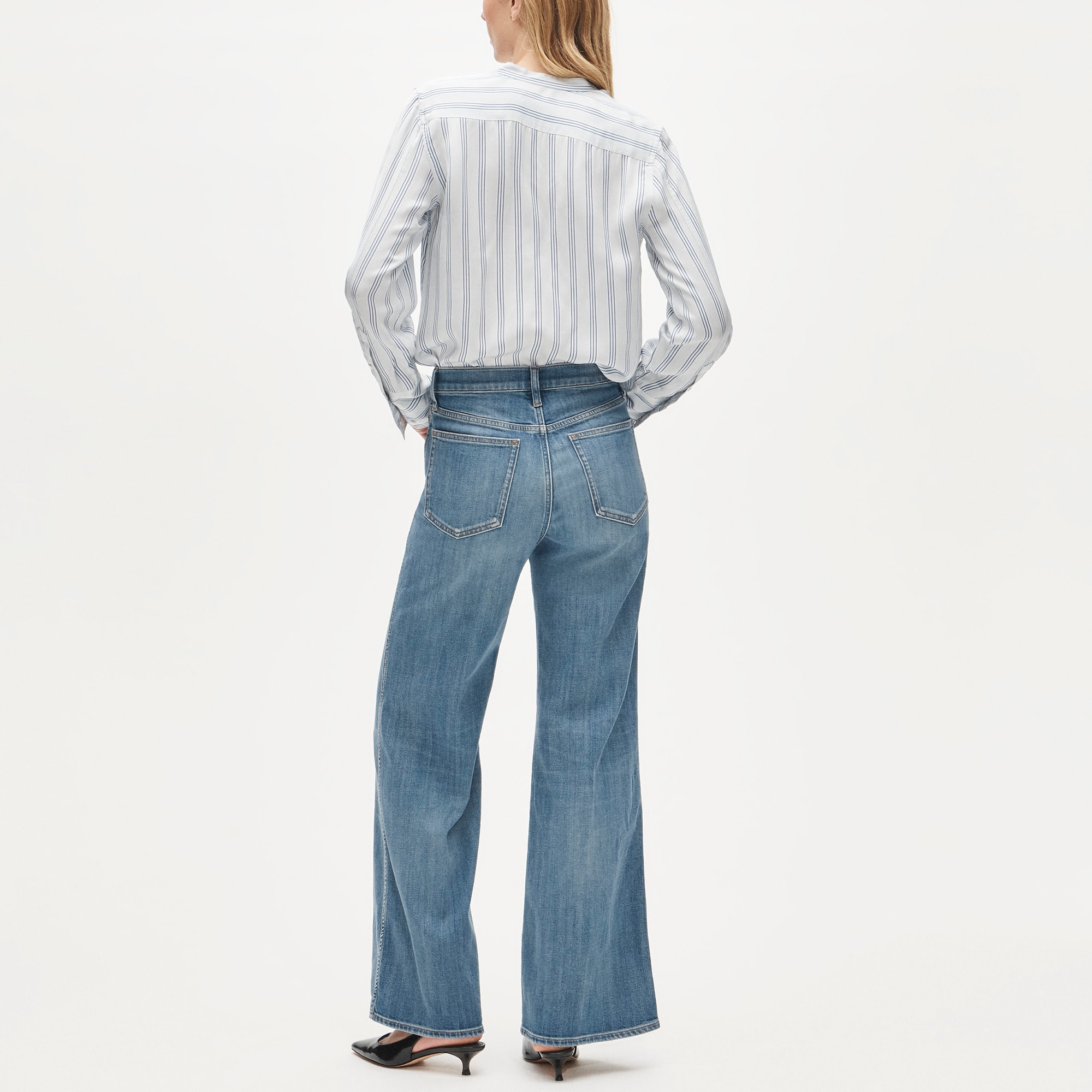 Patch-pocket denim trouser jean - image 5