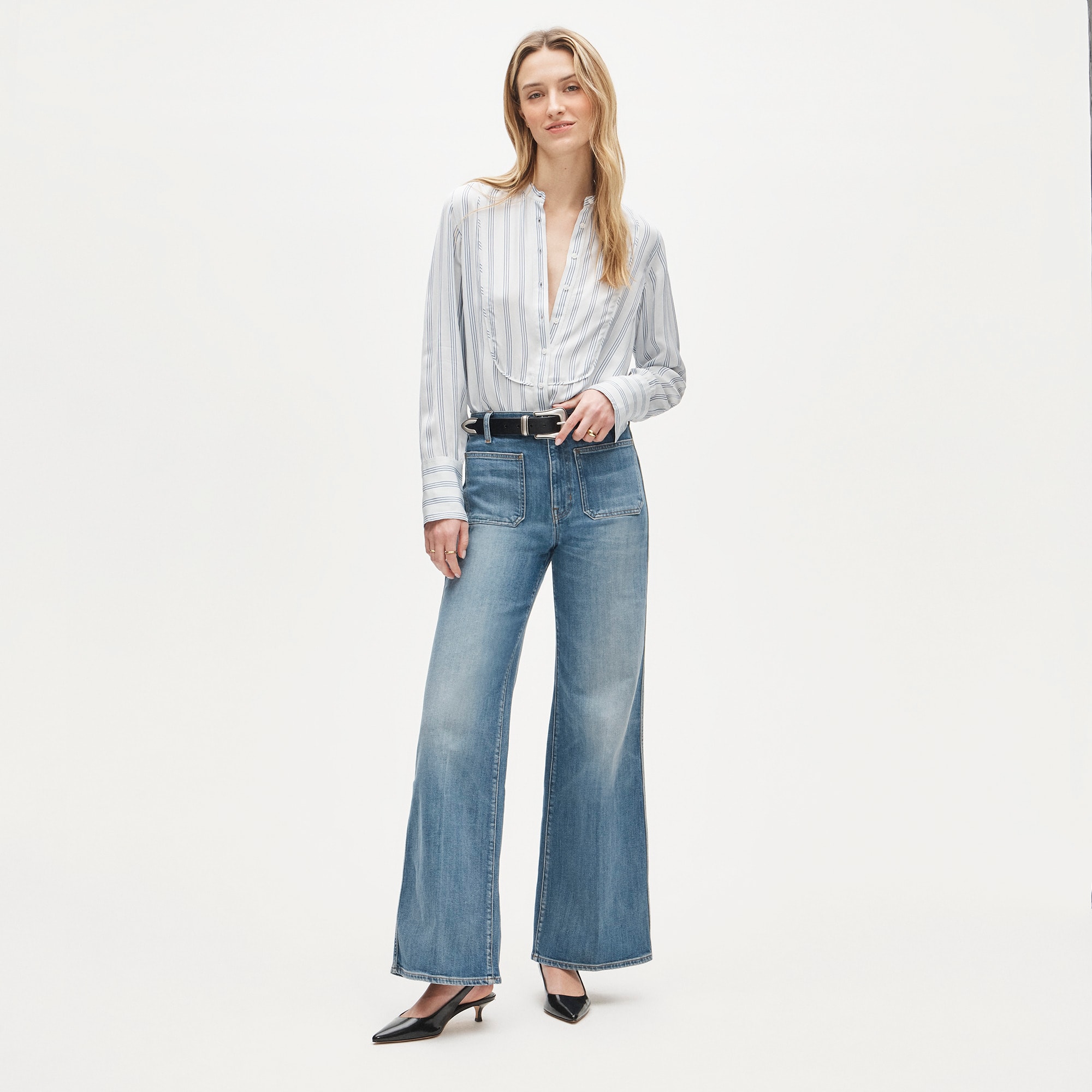 Petite patch-pocket denim trouser jean - Other