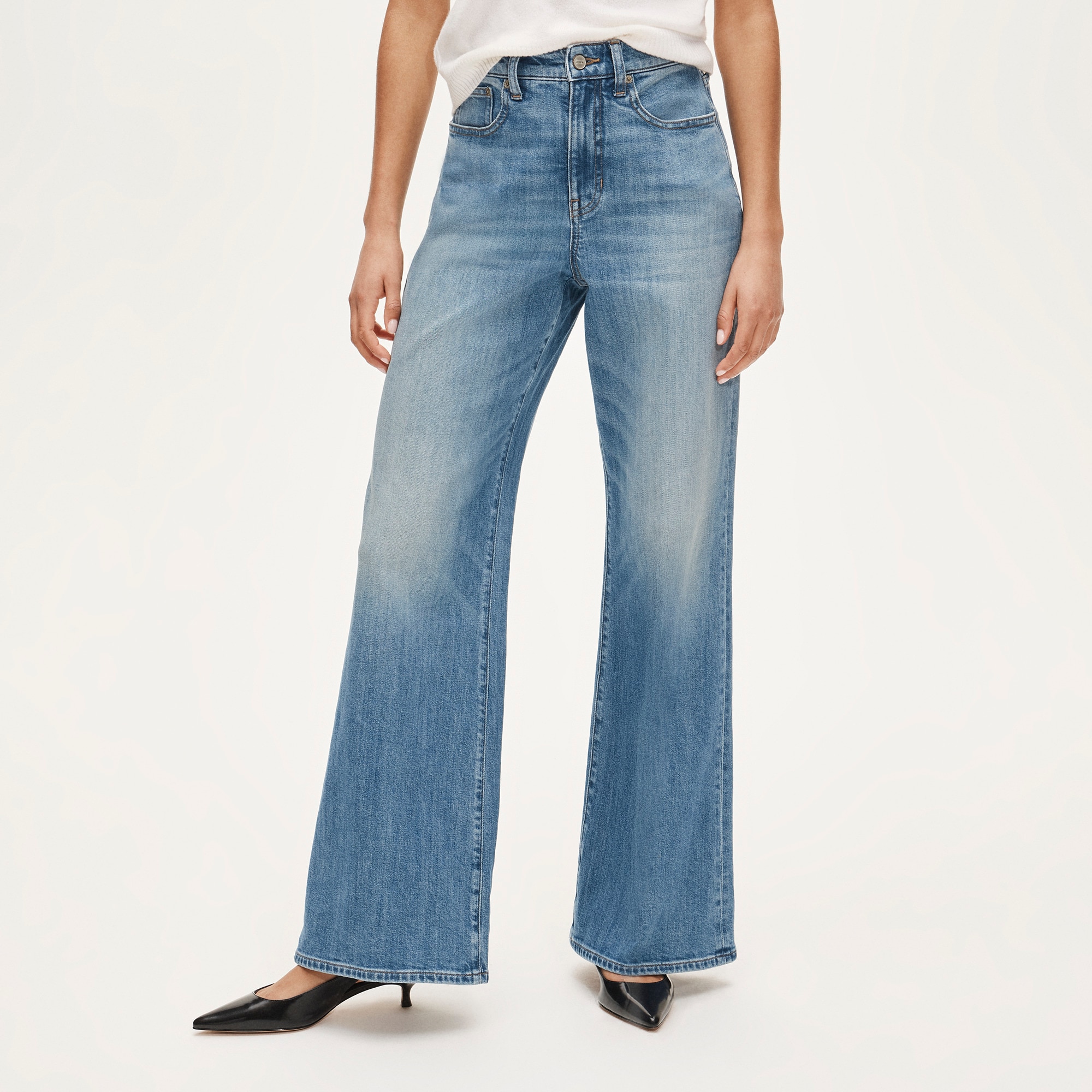 Curvy denim trouser jean
