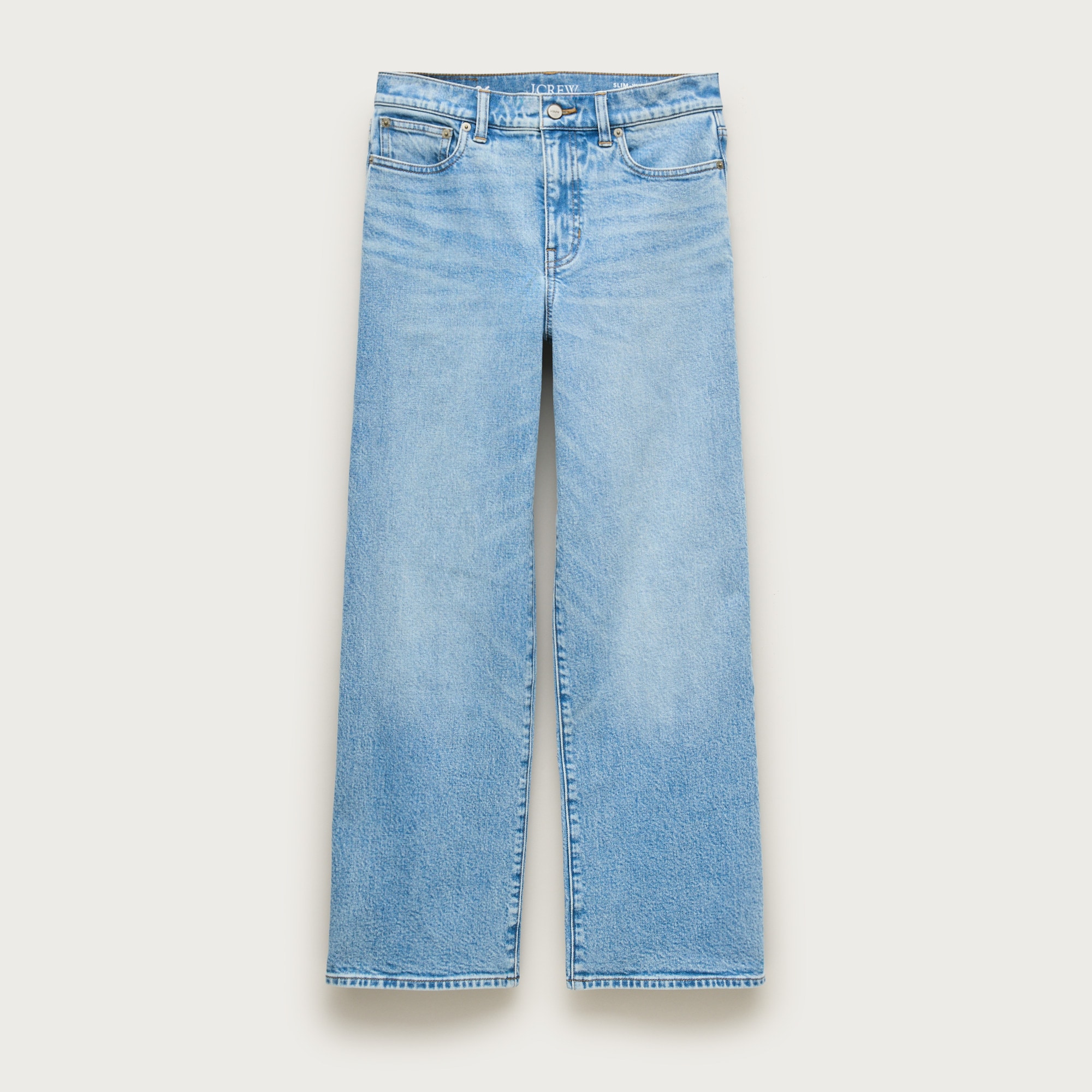 Slim-wide jean in semi-stretch