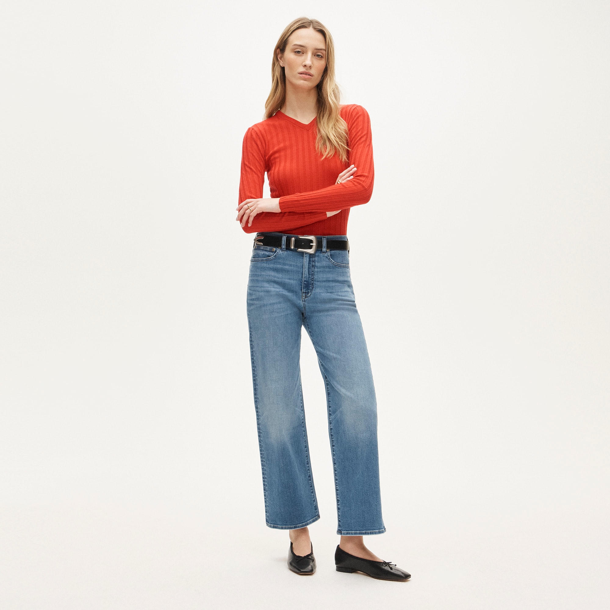 womens Slim-wide jean in super-stretch