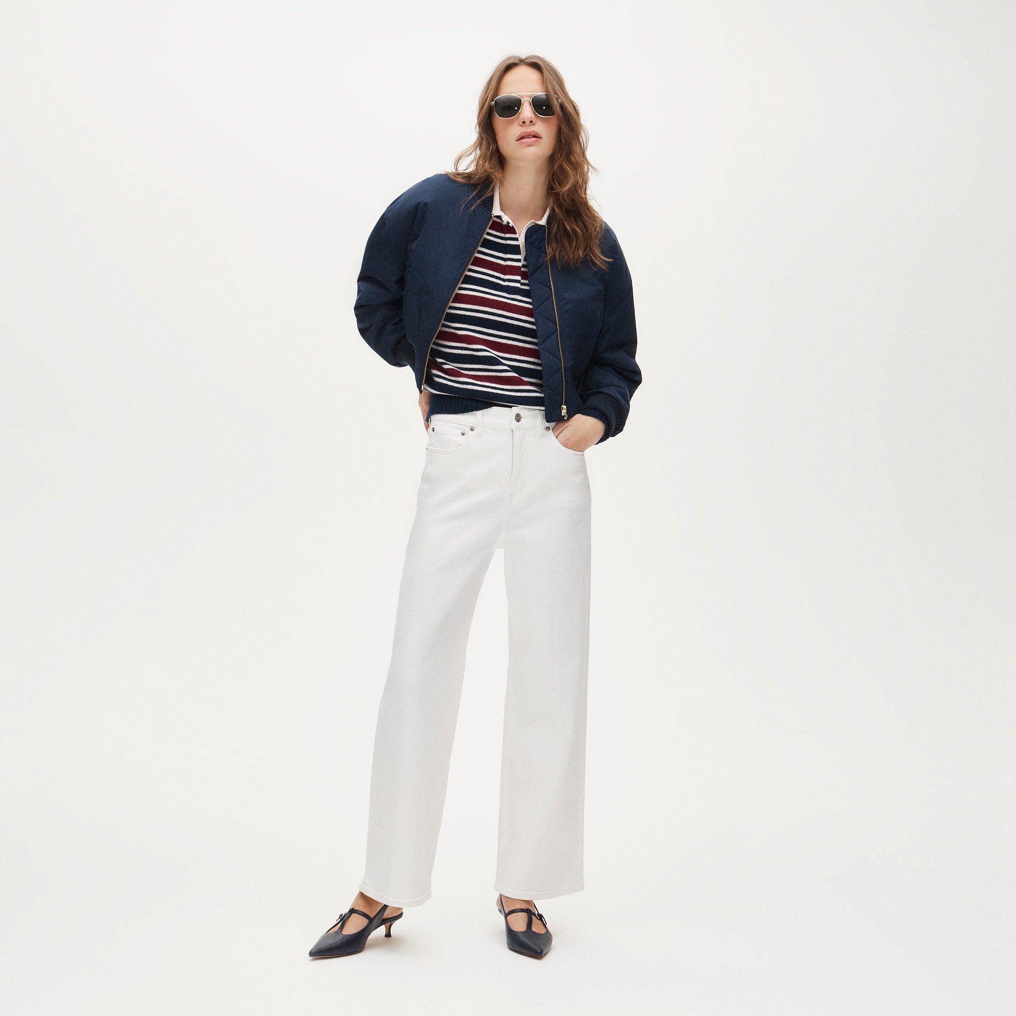 womens Curvy slim-wide jean