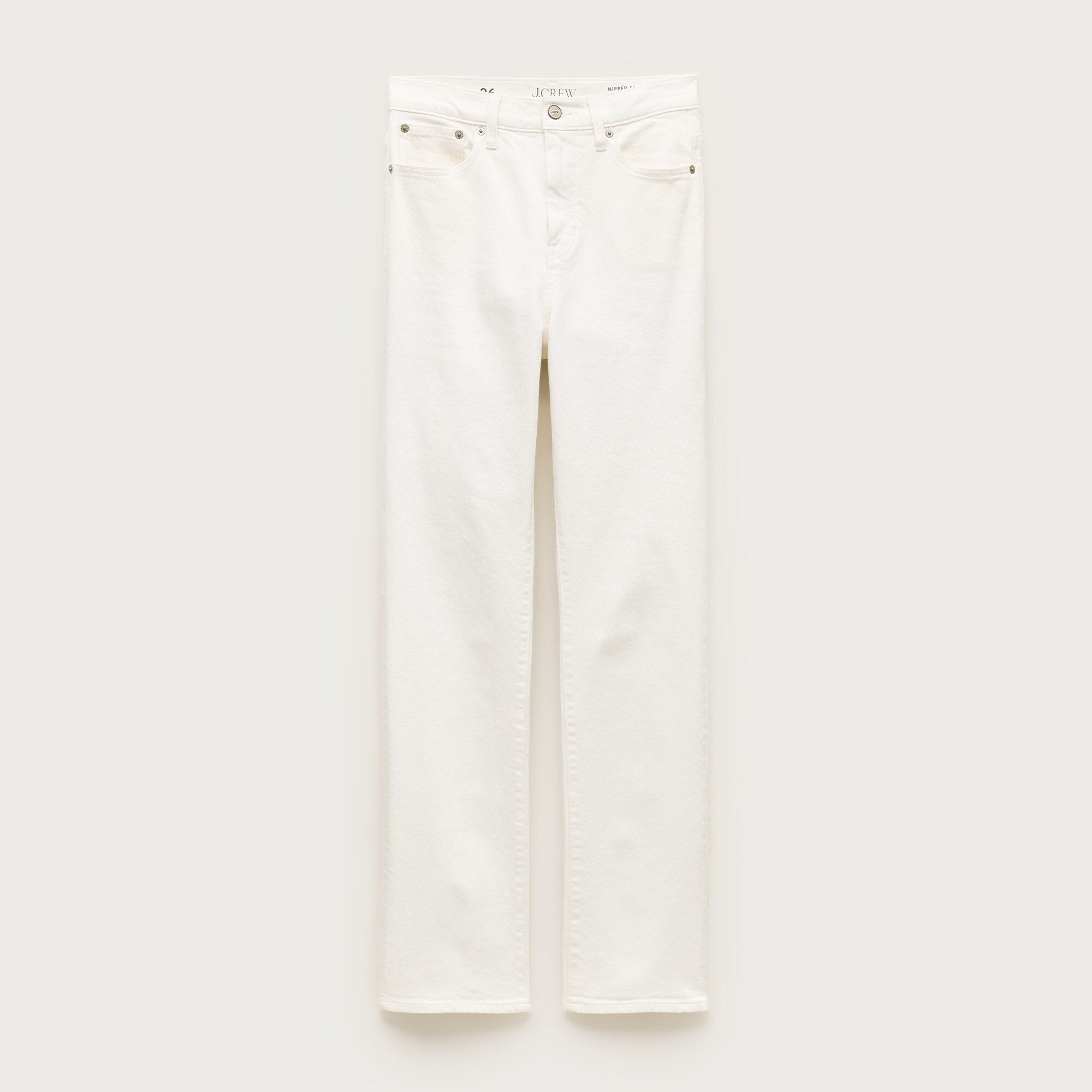  Nipped straight jean in stretch