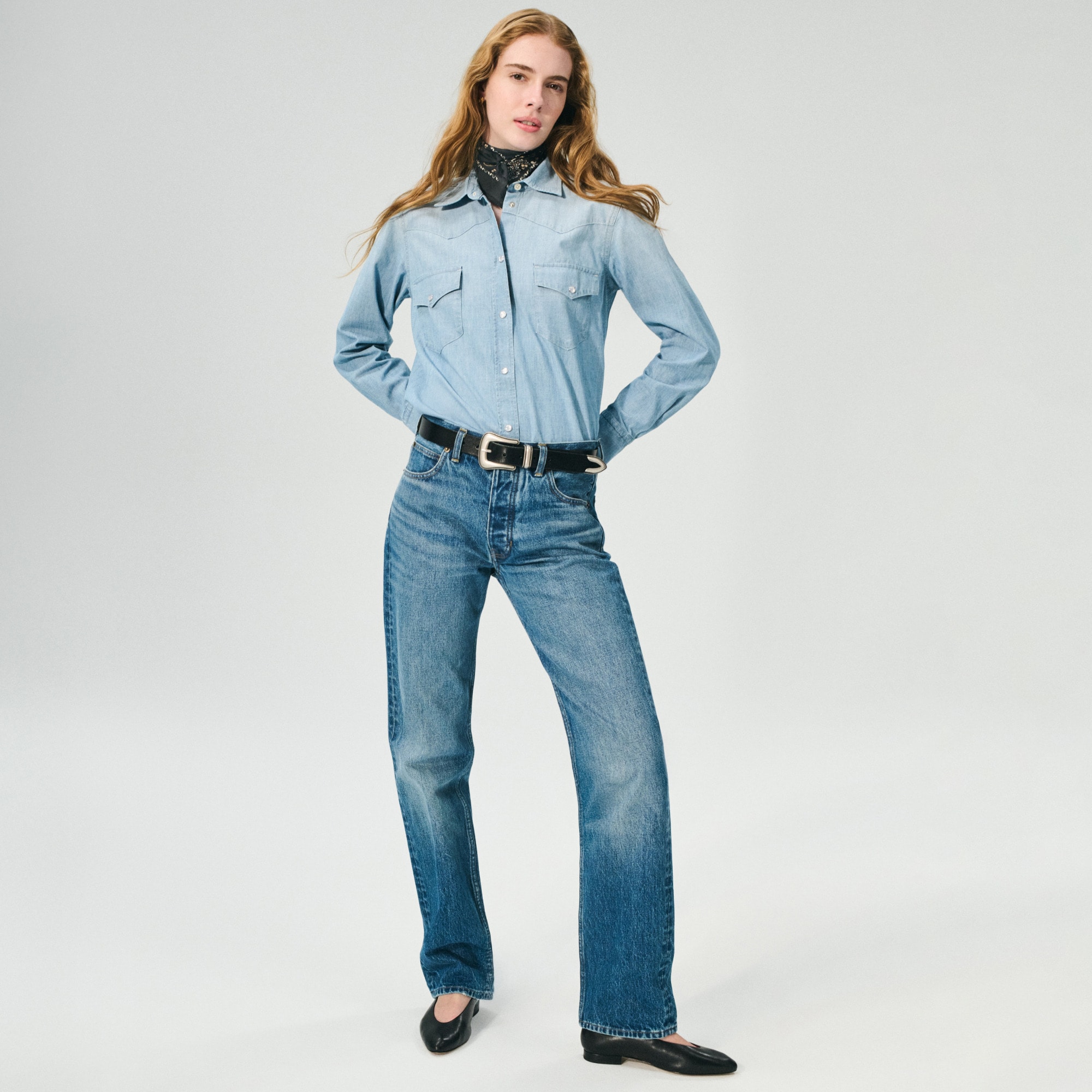 Western straight jean