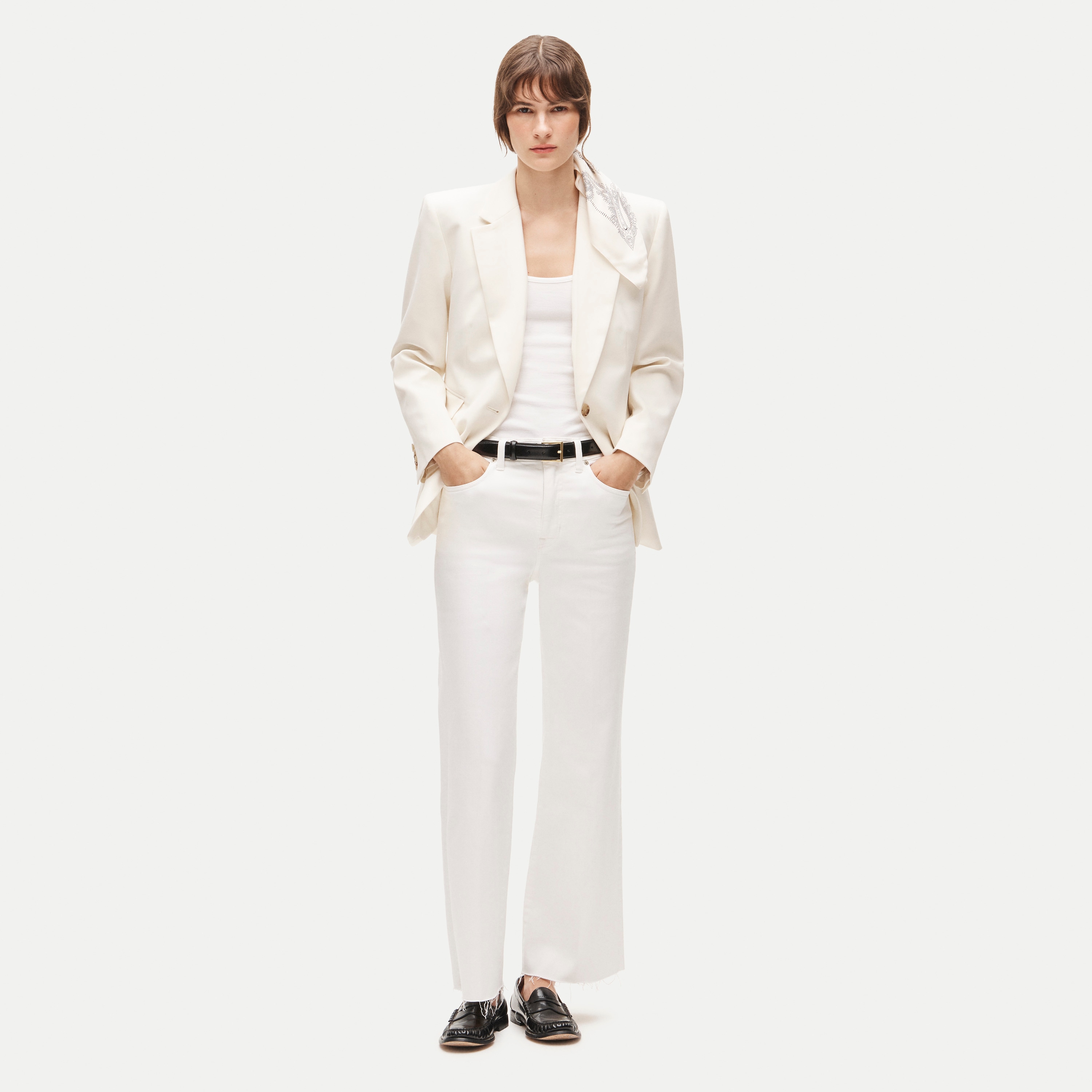 Charley kickout cropped jean in super-stretch