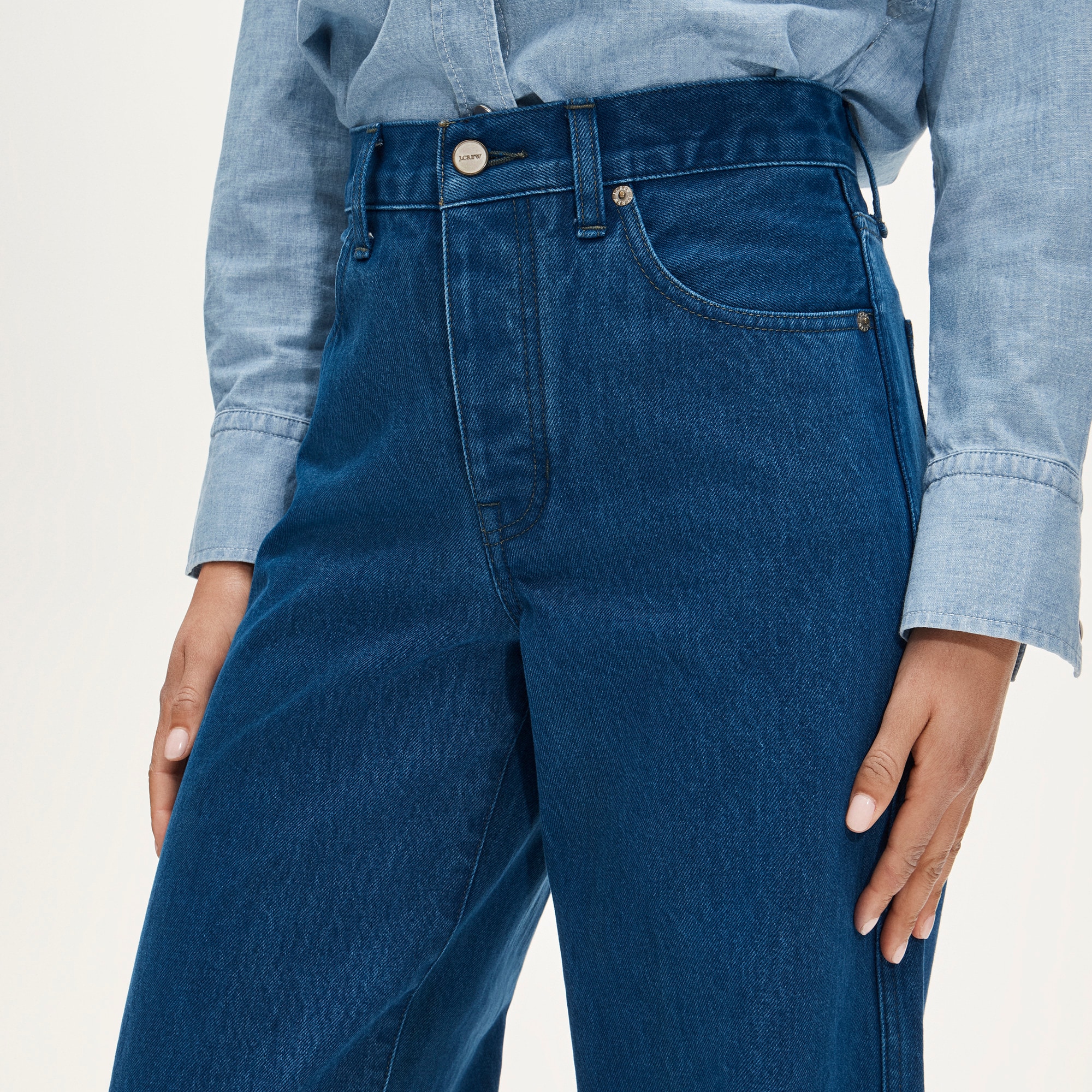 Everyday wide-leg ankle jean in rigid - image 4
