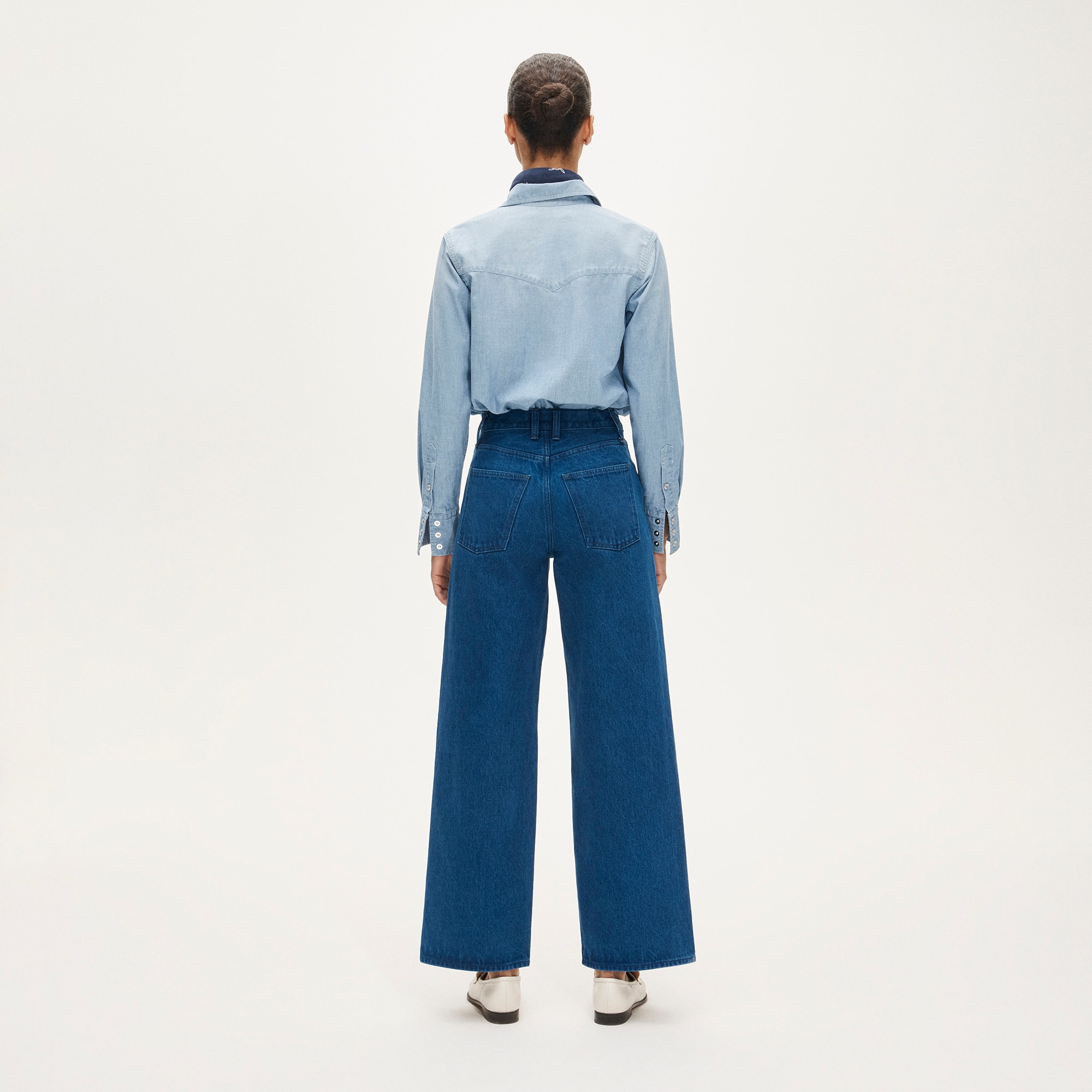 Everyday wide-leg ankle jean in rigid - image 5
