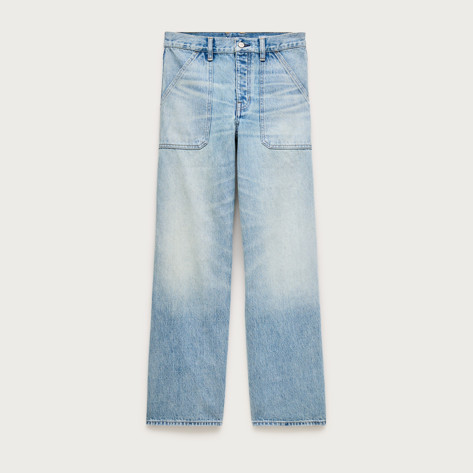 Everyday wide-leg ankle jean in rigid