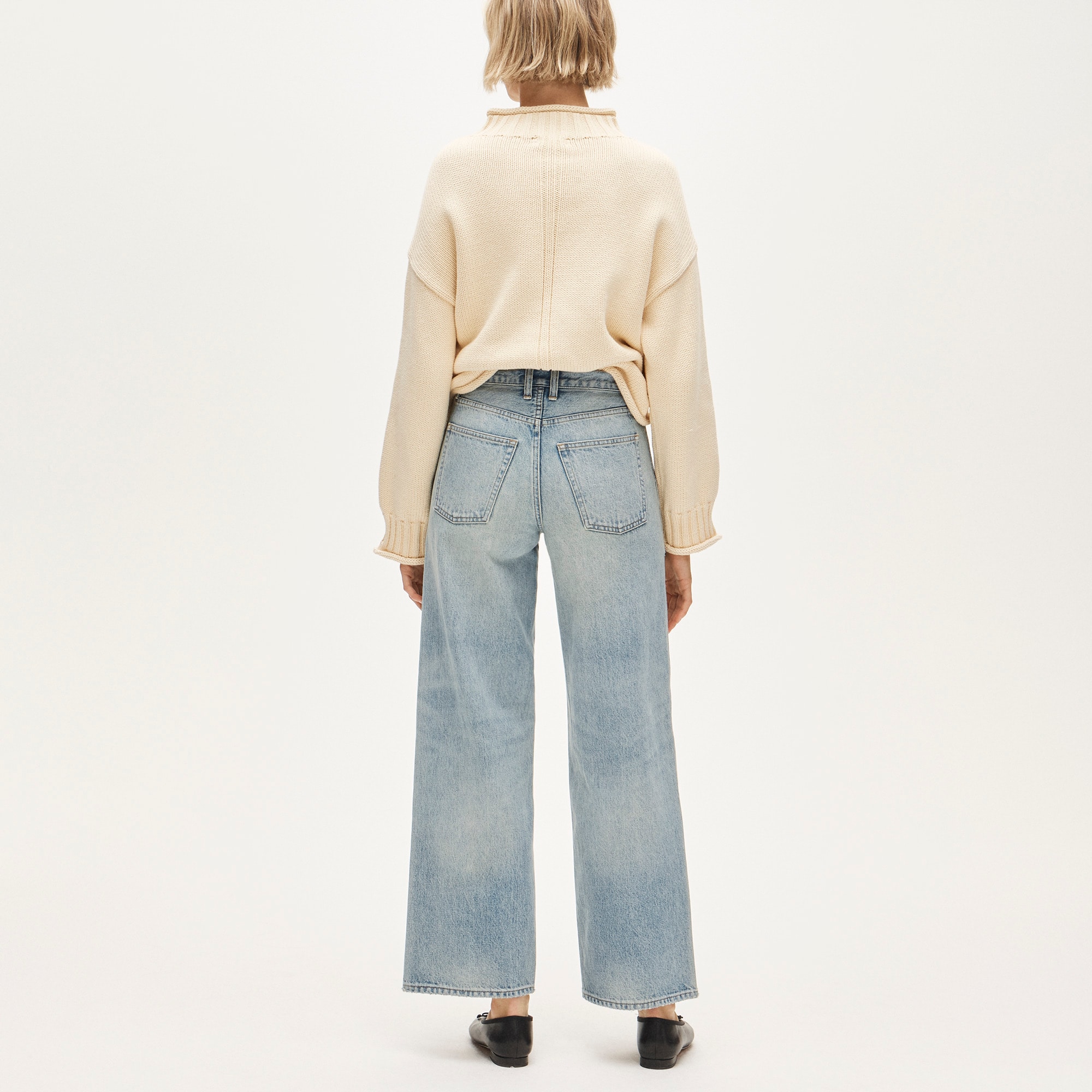 Everyday wide-leg ankle jean in rigid