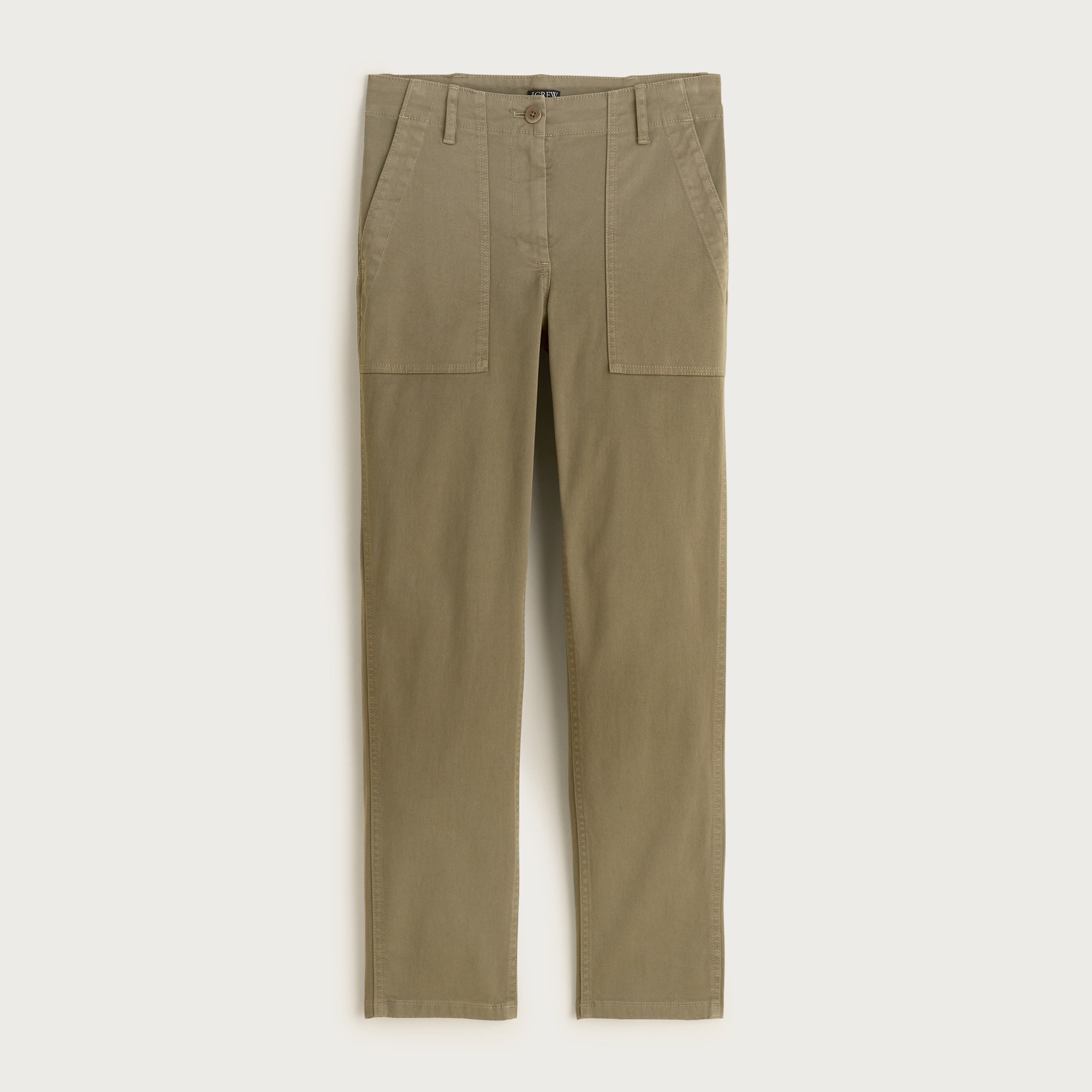 Patch-pocket slim chino pant